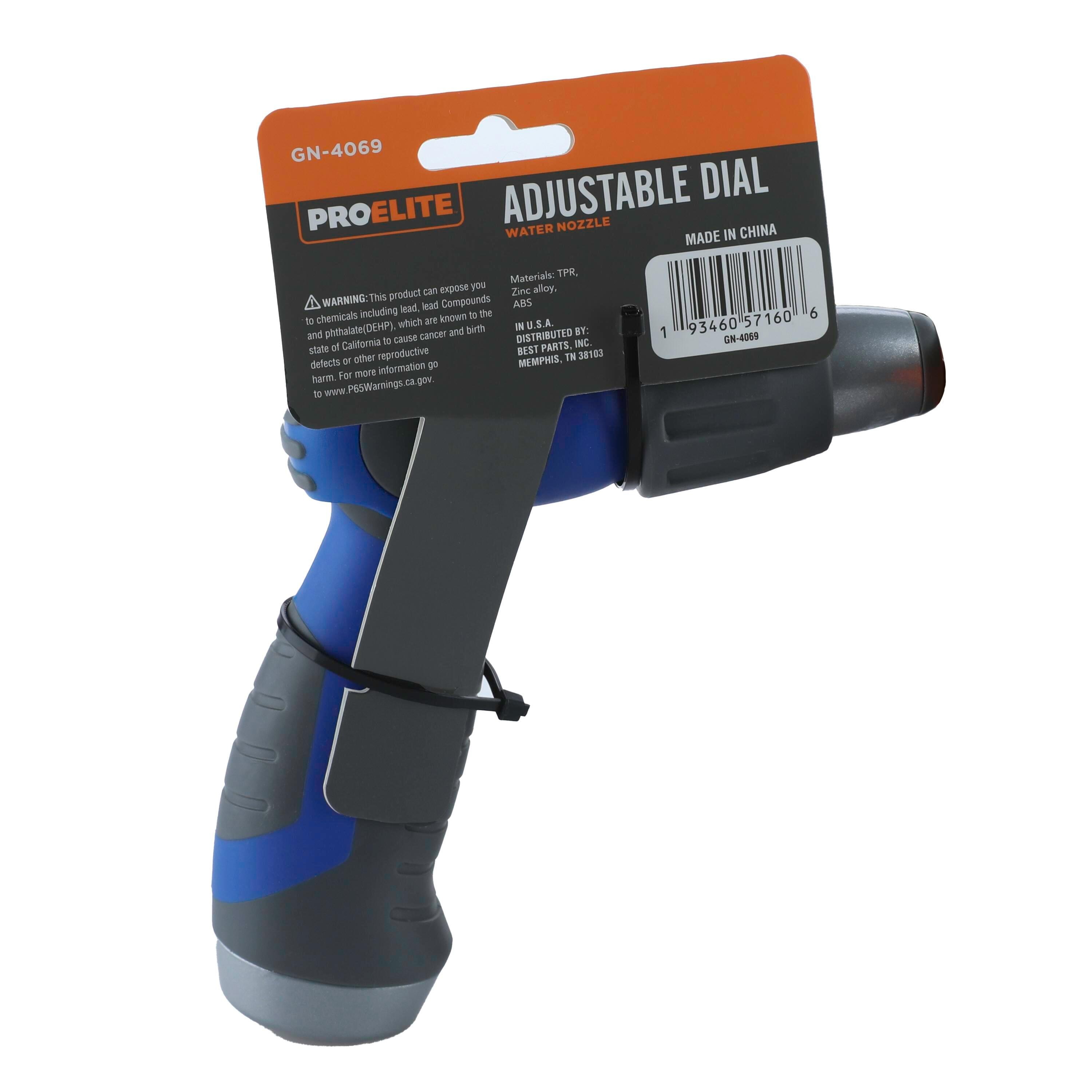 ProElite Adjustable Dial Water Hose Nozzle | AutoZone
