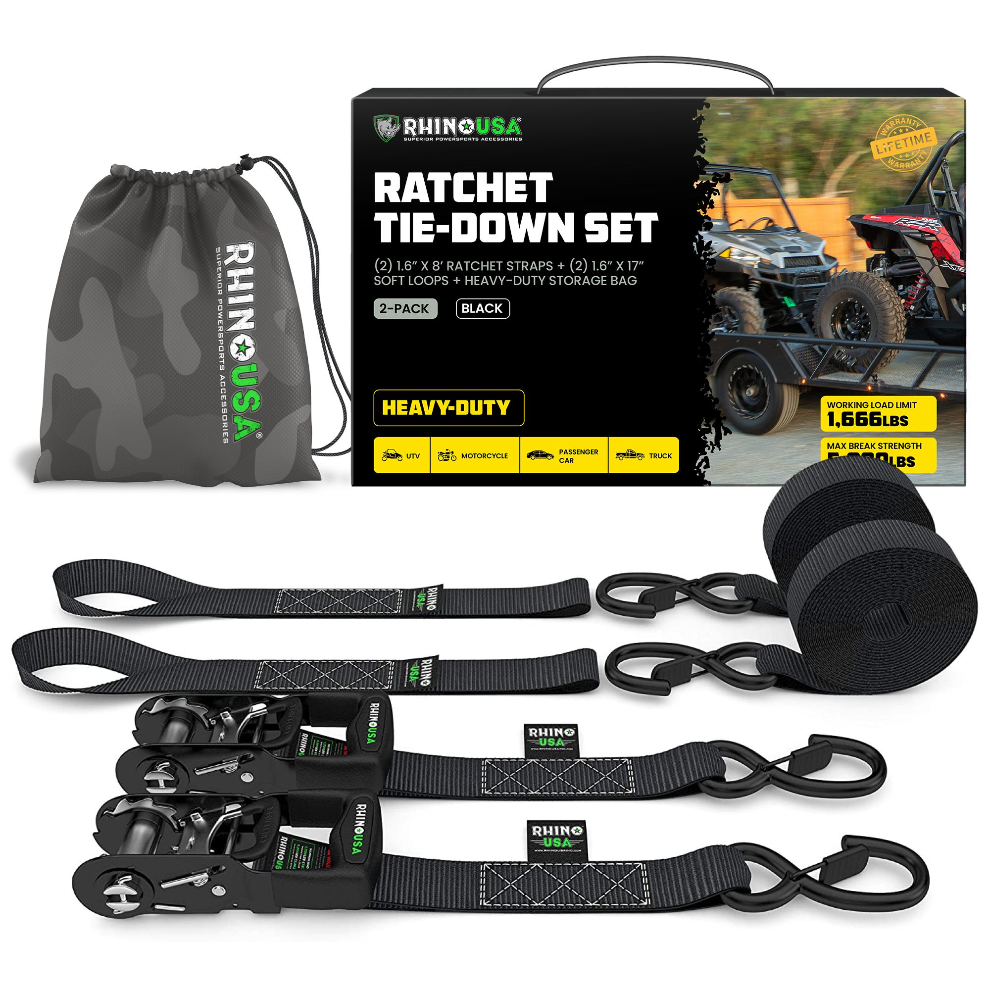 Rhino USA  Ratchet Tie Down Strap Kit GRLA-TDWN-SET for Hyundai