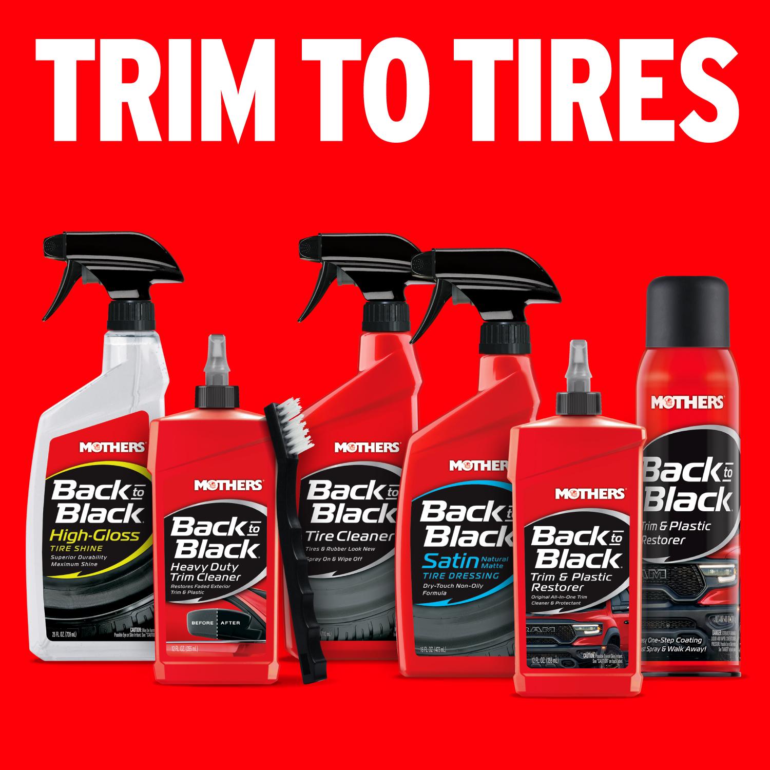 Mothers Back to Black Liquid Trim and Plastic Restorer 12oz | AutoZone