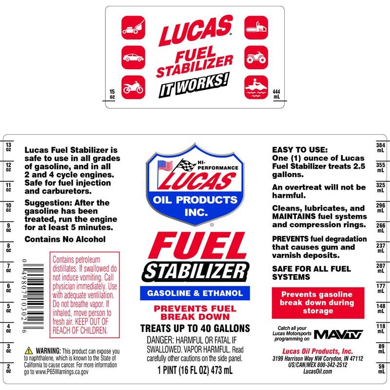 Lucas Oil Products Fuel Stabilizer | AutoZone