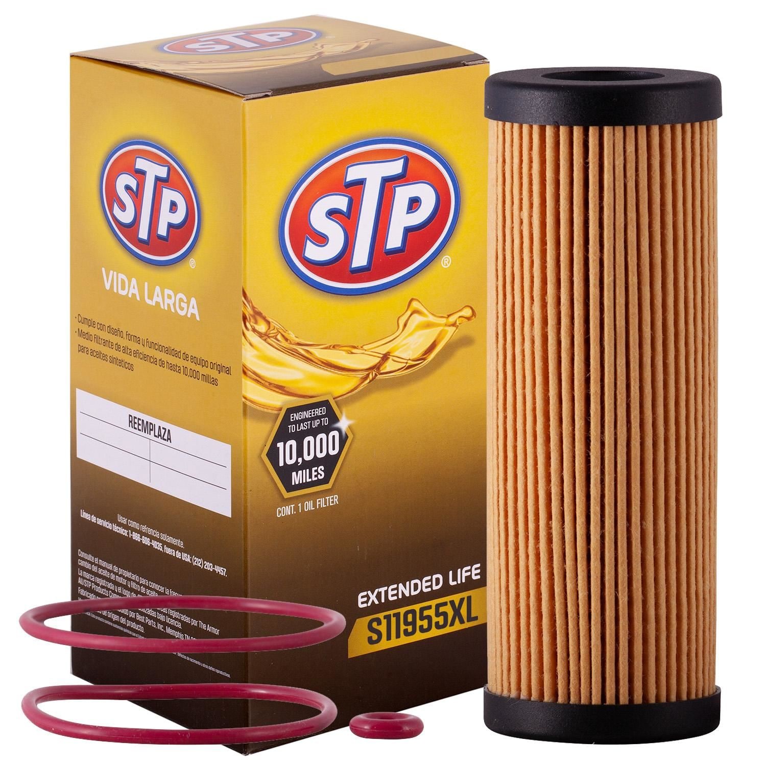 STP Extended Life Engine Oil Filter Element S11955XL for Ford Edge