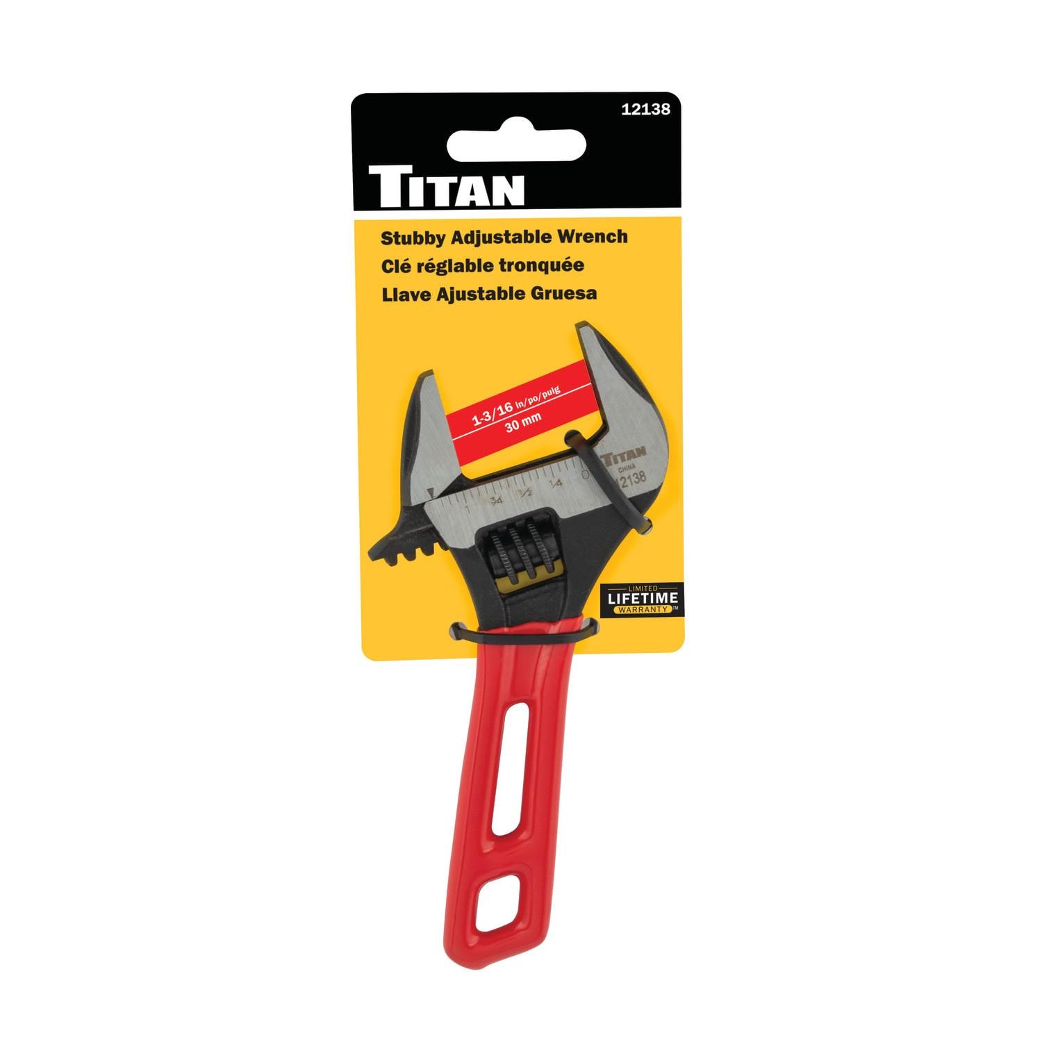 Titan Products 5 1/2in Stubby Adjustable Wrench | AutoZone