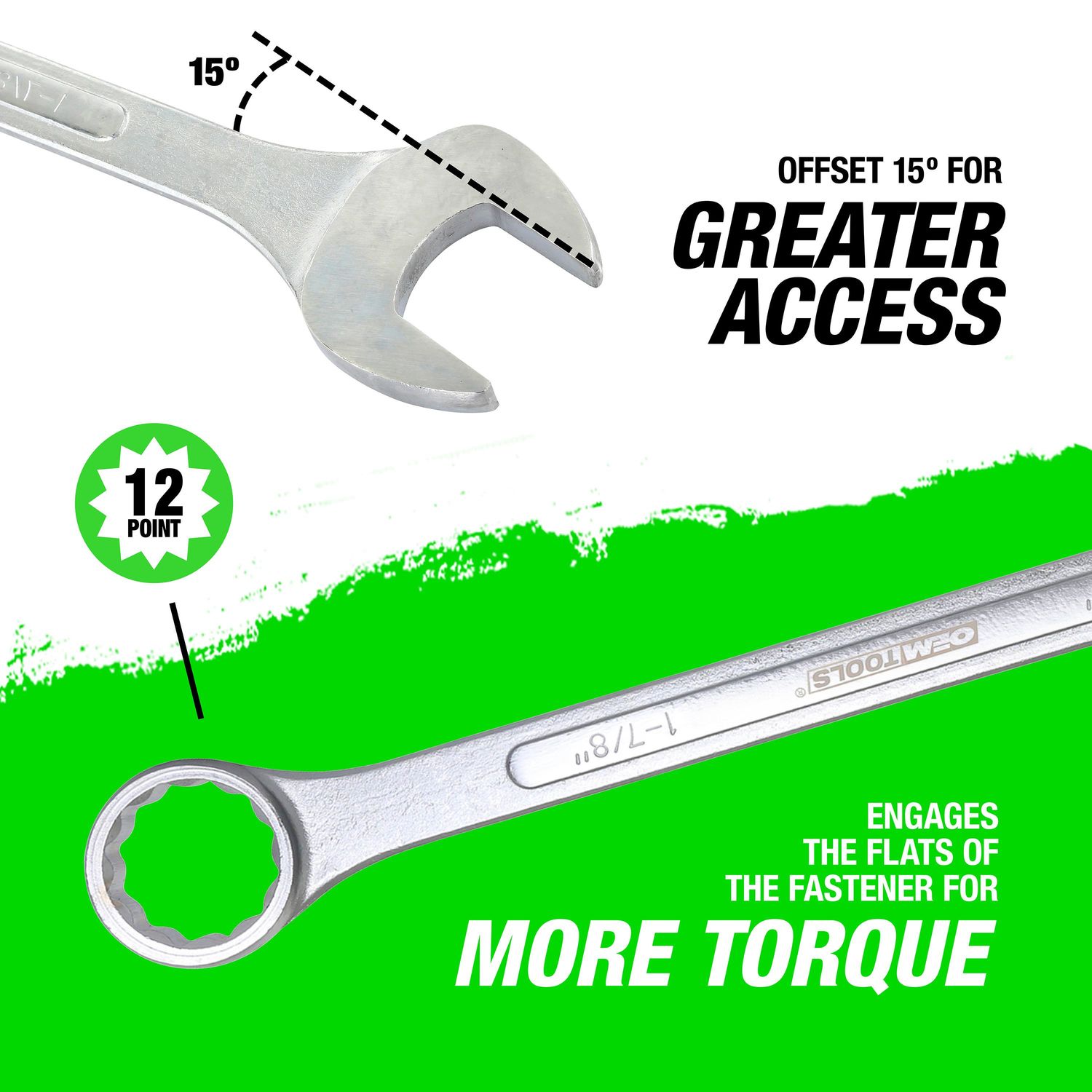 OEMTOOLS 1 7/8in Combination Jumbo Wrench | AutoZone