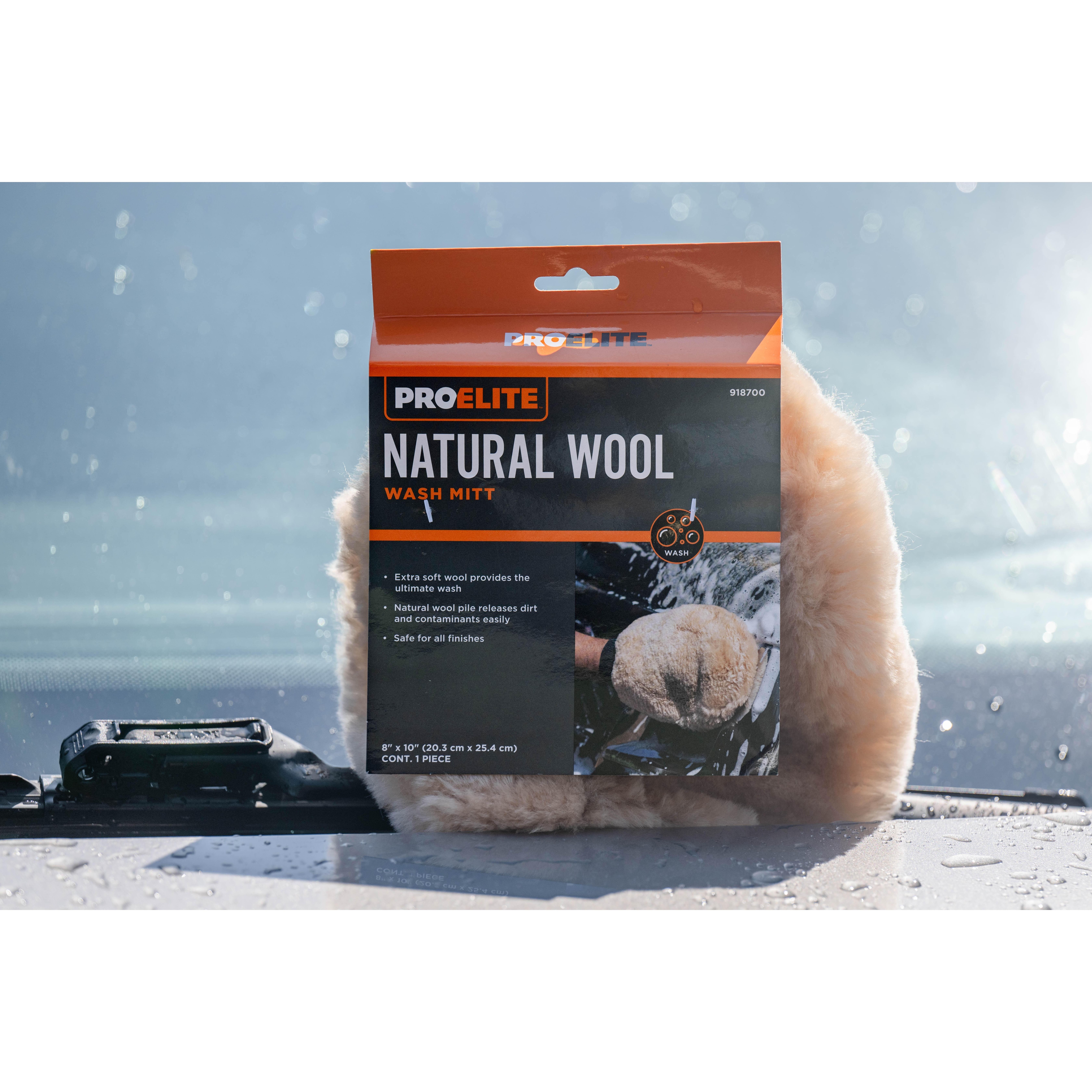 ProElite Natural Wool Wash Mitt | AutoZone