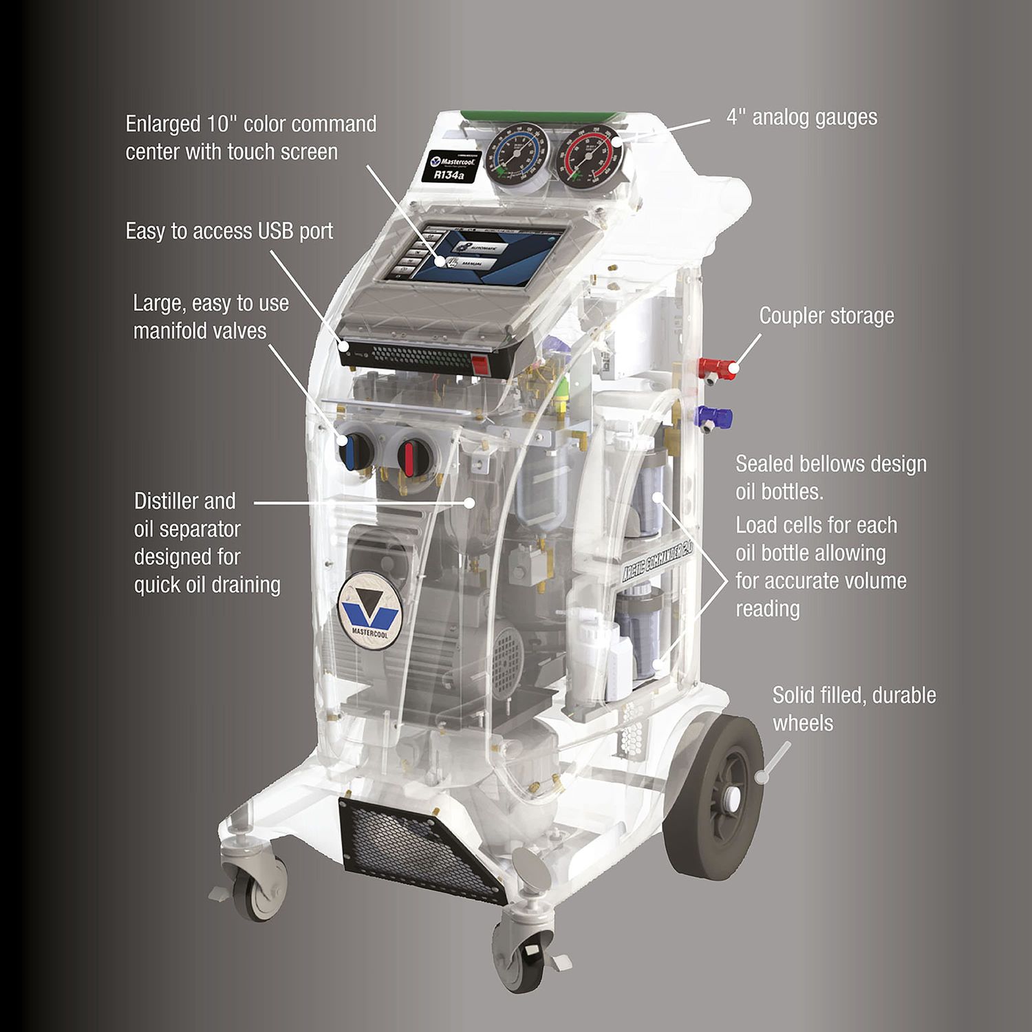 Mastercool A/C Recycling Service Machine MSC2100 | AutoZone
