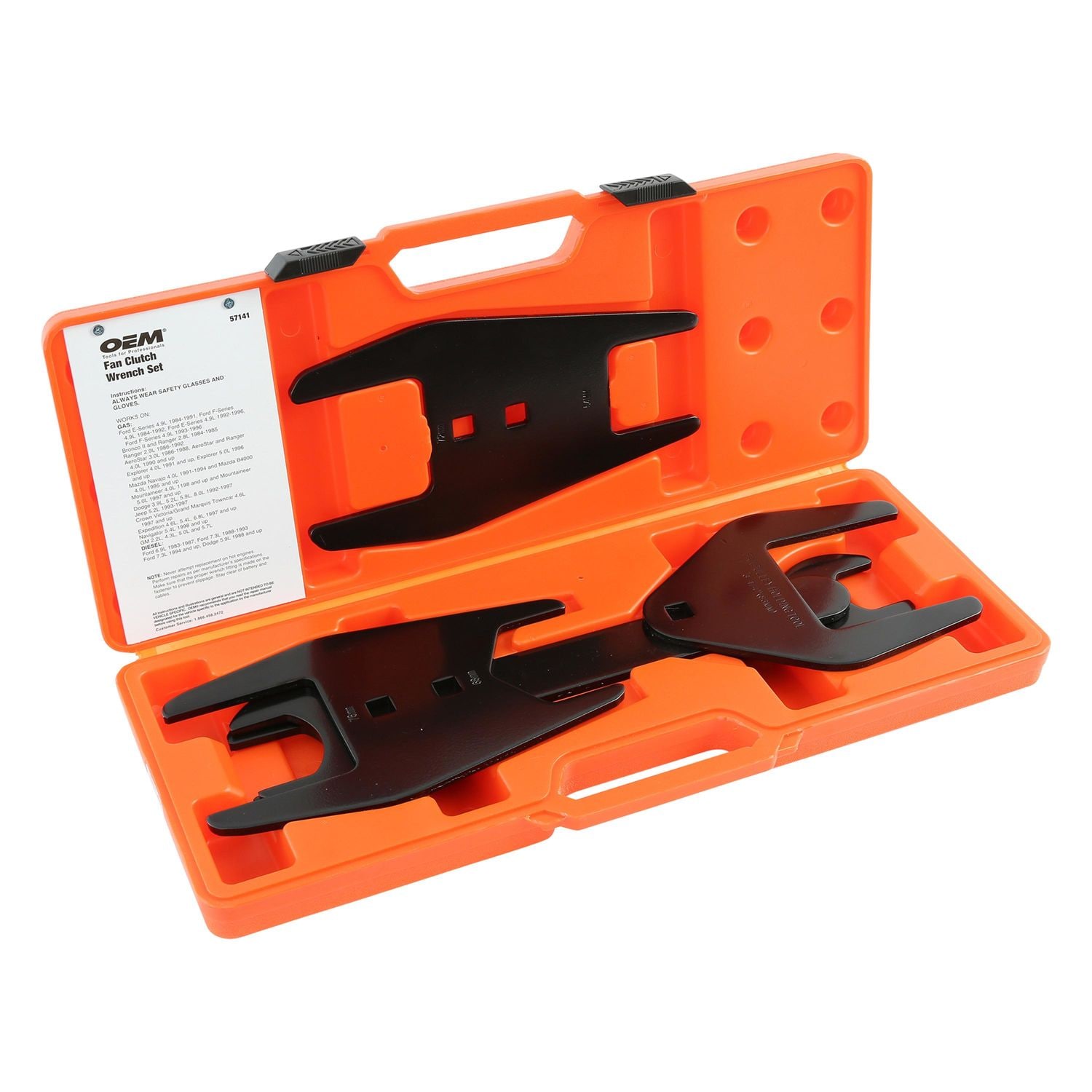 OEMTOOLS Fan Clutch Wrench Set 5 Piece