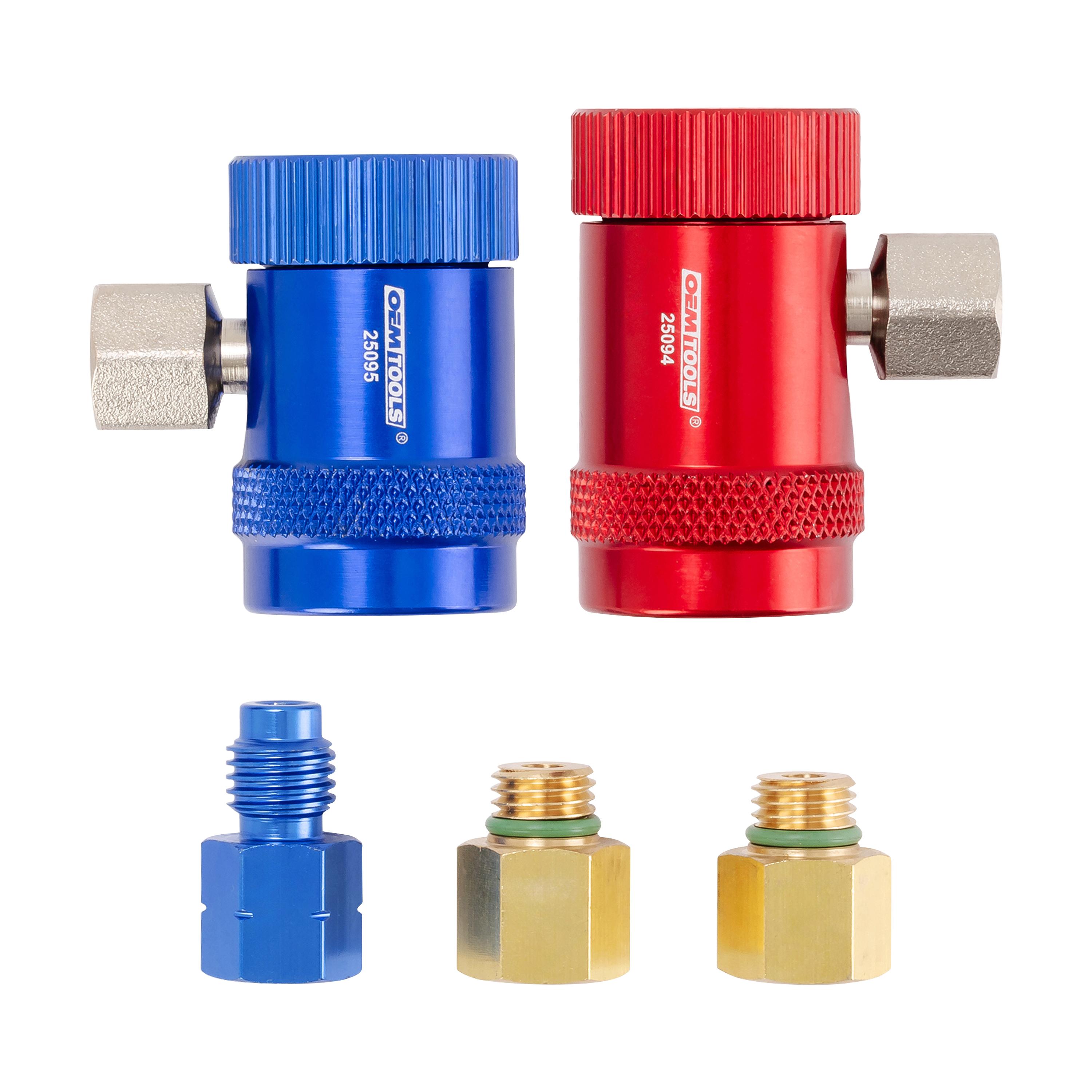 OEM Tools 1234yf Manual Coupler Set with 134a Hose and ACME