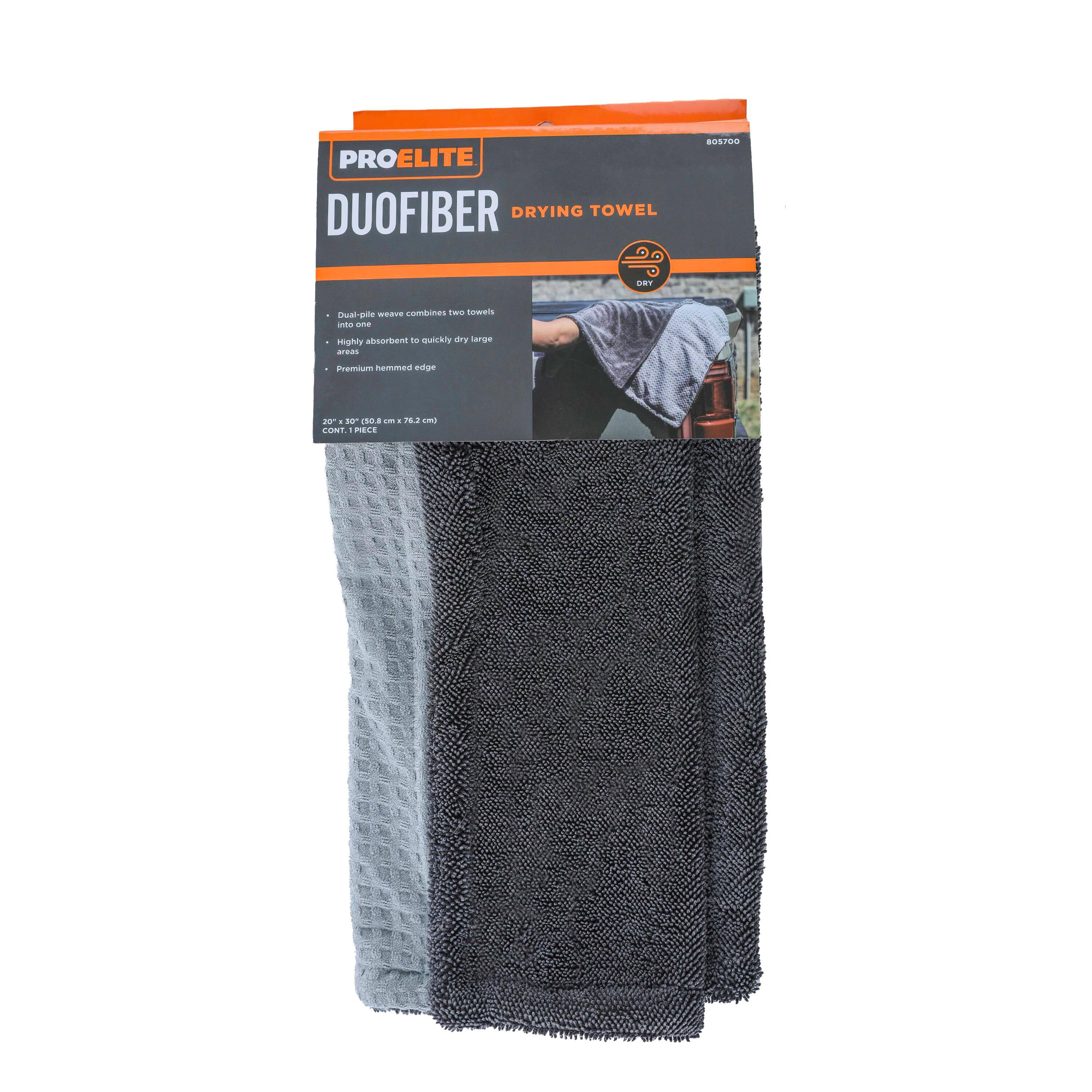 thumbnail image 2 of 2X Auto Essentials XXL Microfibre Twist Car Drying Towel - 70x90cm, Super Absorbent, UK Made 2 of 5