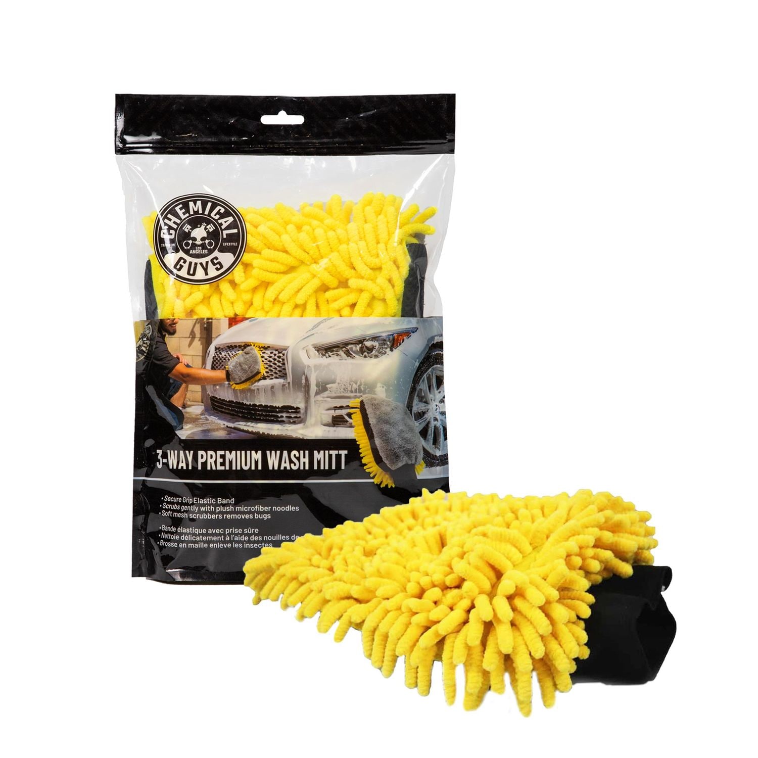 Chemical Guys Three-Way Premium Microfiber Wash Mitt | AutoZone