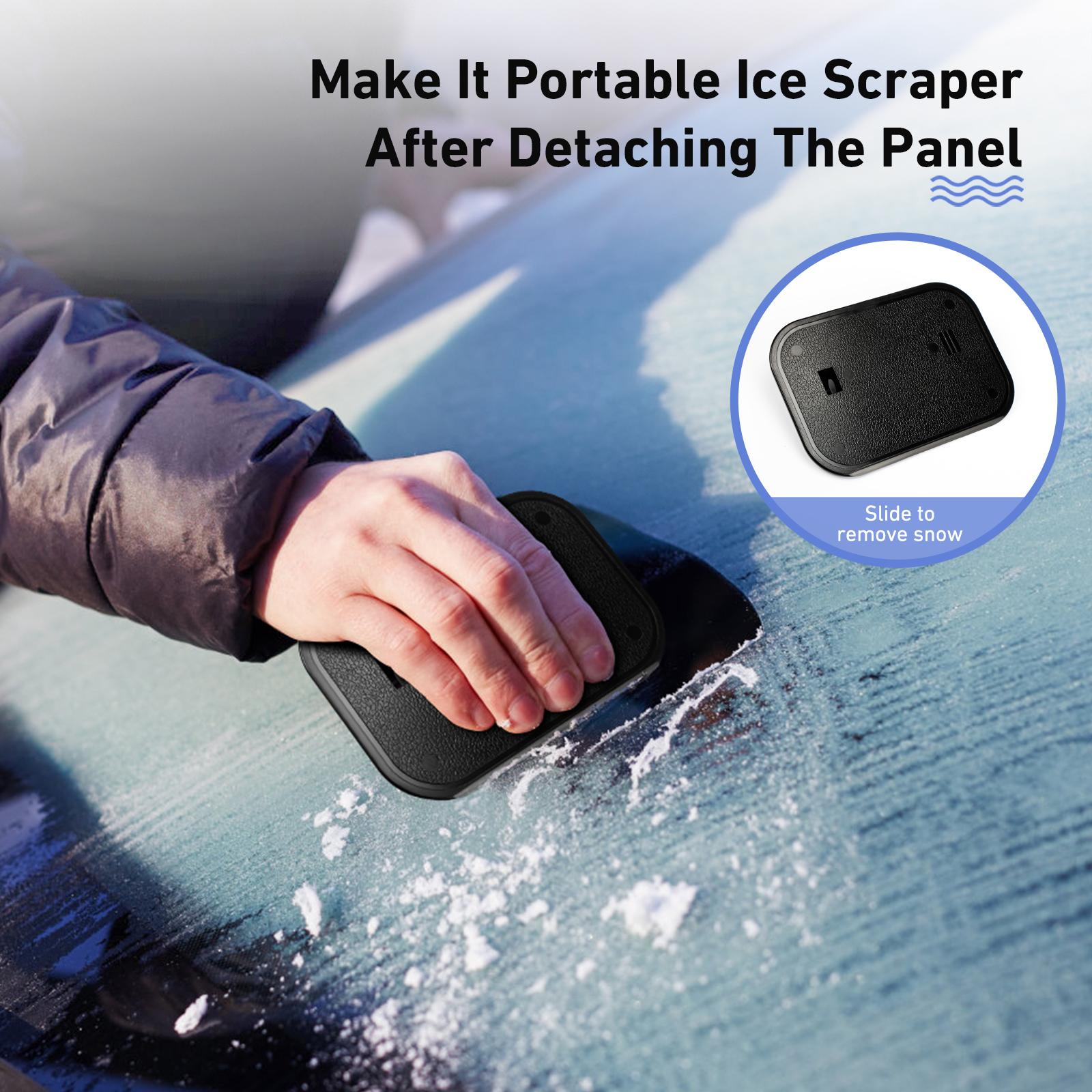 AstroAI Gray Microfiber Windshield Cleaner Kit with 4 Reusable Pad