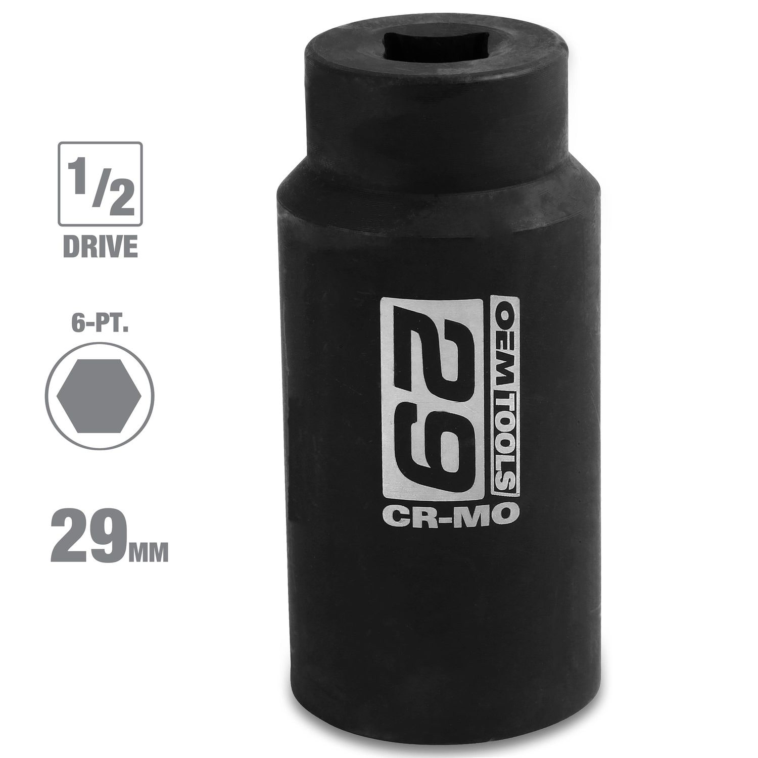 OEMTOOLS 1/2in Drive 29mm 6 Point Axle/Spindle Nut Socket | AutoZone