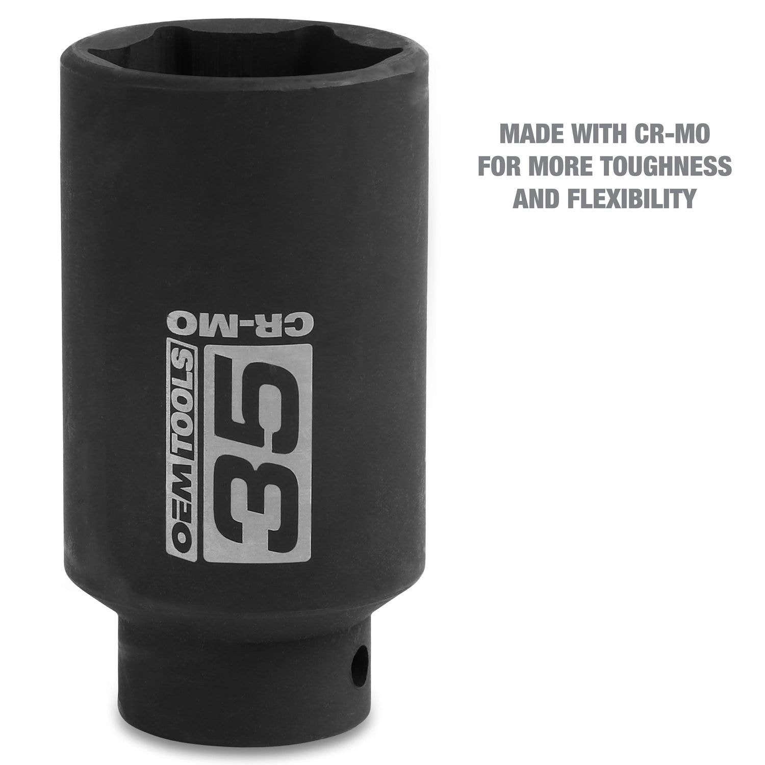OEMTOOLS 1/2in Drive 35mm 6 Point Axle/Spindle Nut Socket | AutoZone