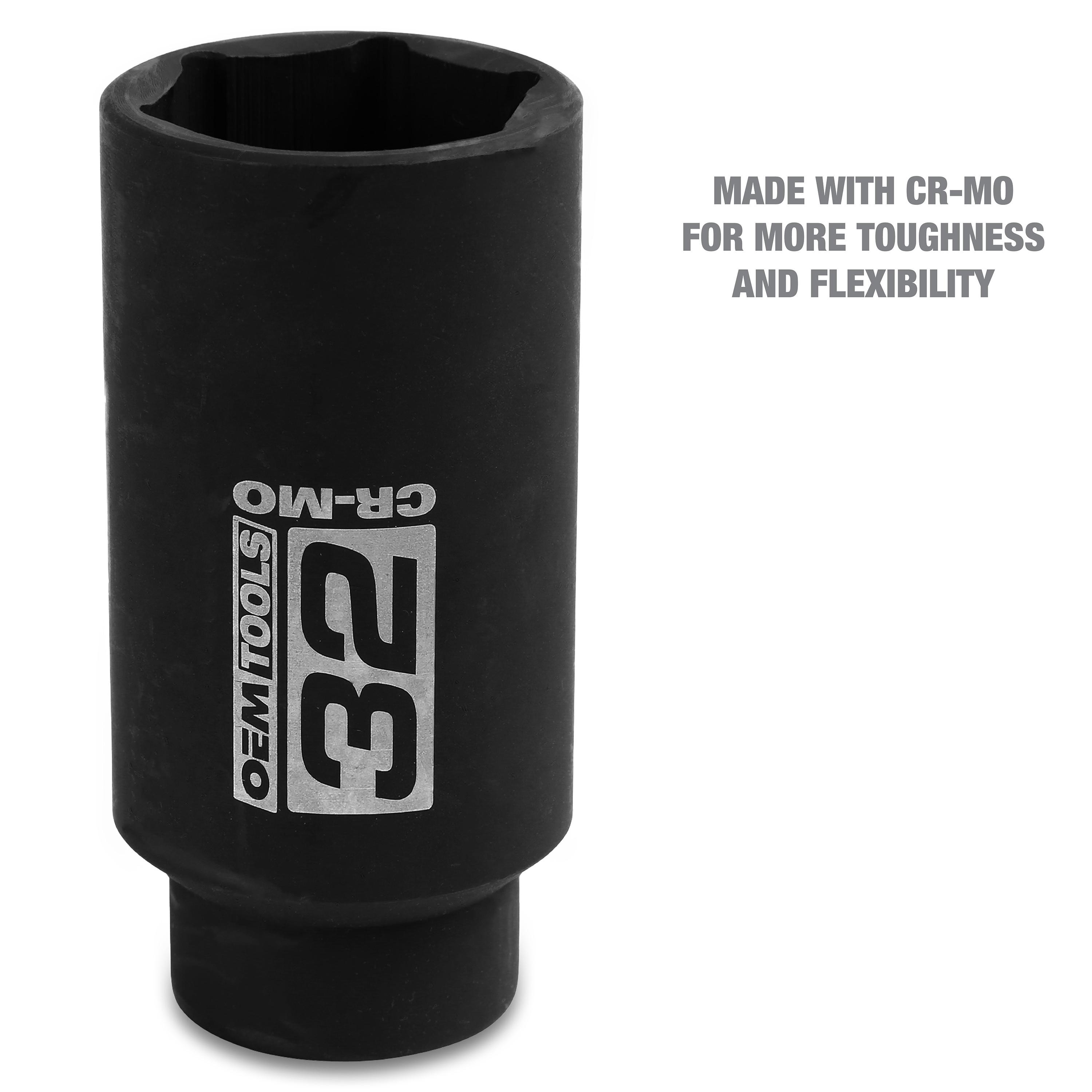 Great Neck 1/2in Drive 32mm 6 Point Axle/Spindle Nut Socket | AutoZone