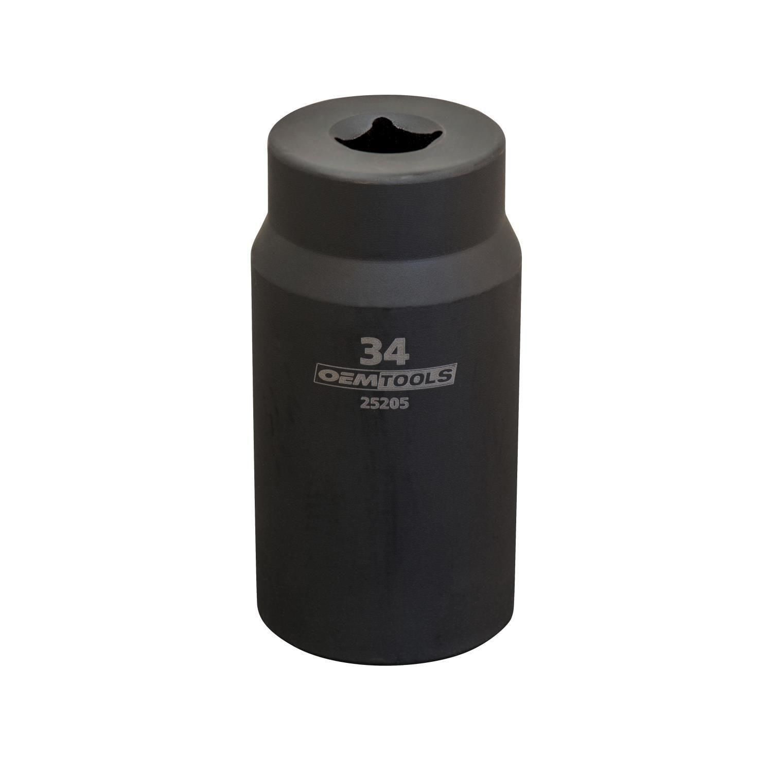OEMTOOLS 1/2in Drive 34mm 6 Point Axle/Spindle Nut Socket | AutoZone