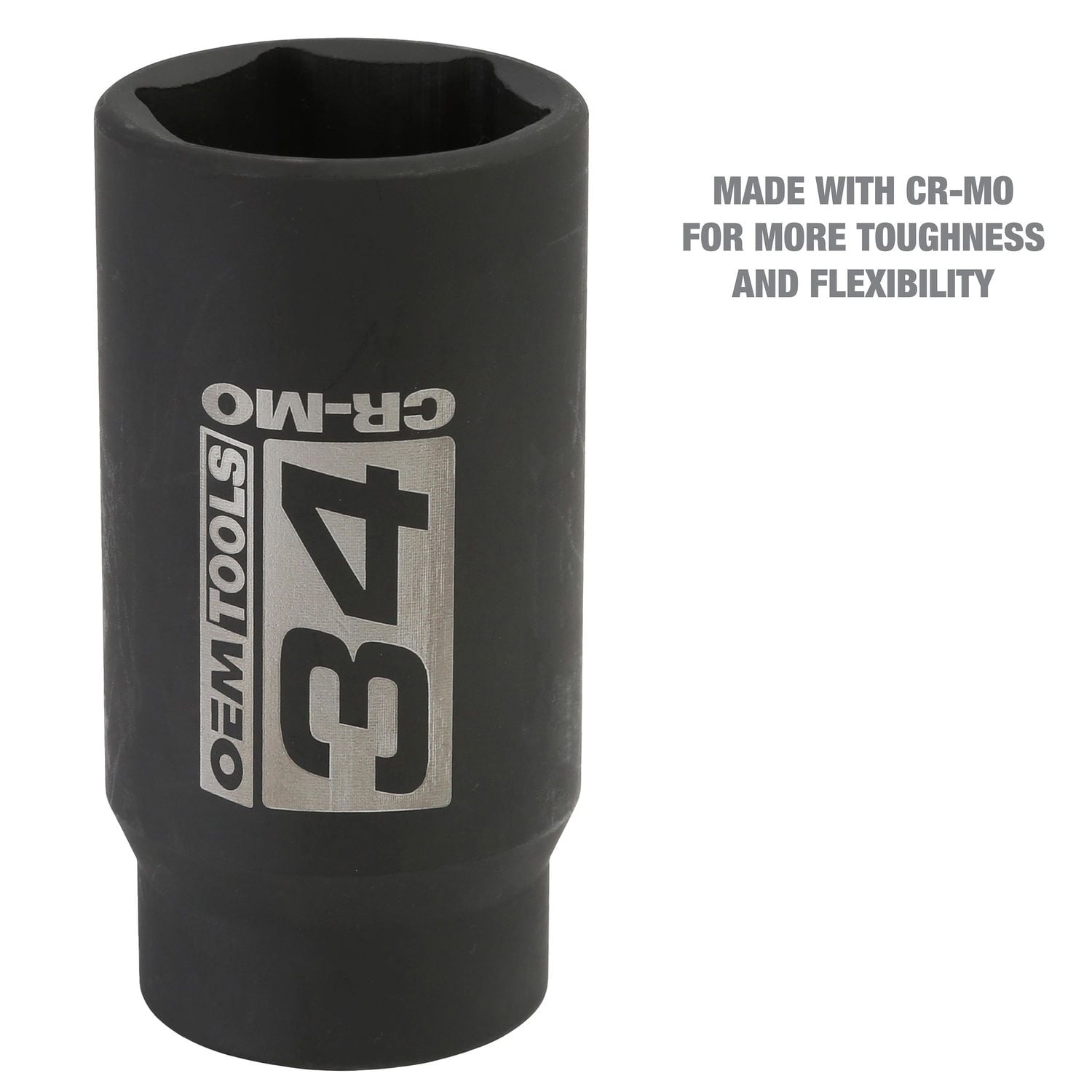 OEMTOOLS 1/2in Drive 34mm 6 Point Axle/Spindle Nut Socket | AutoZone