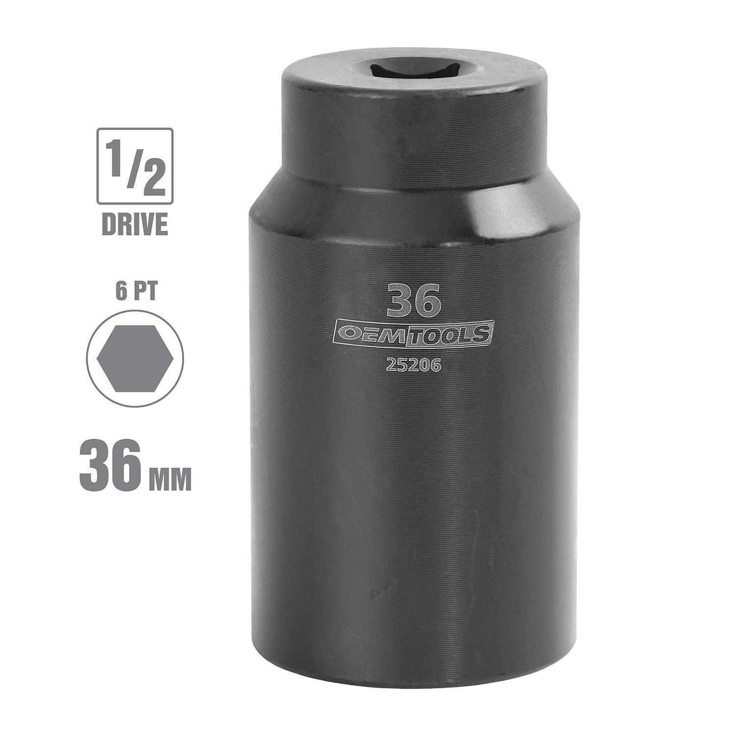 OEMTOOLS 1/2in Drive 36mm 6 Point Axle/Spindle Nut Socket | AutoZone