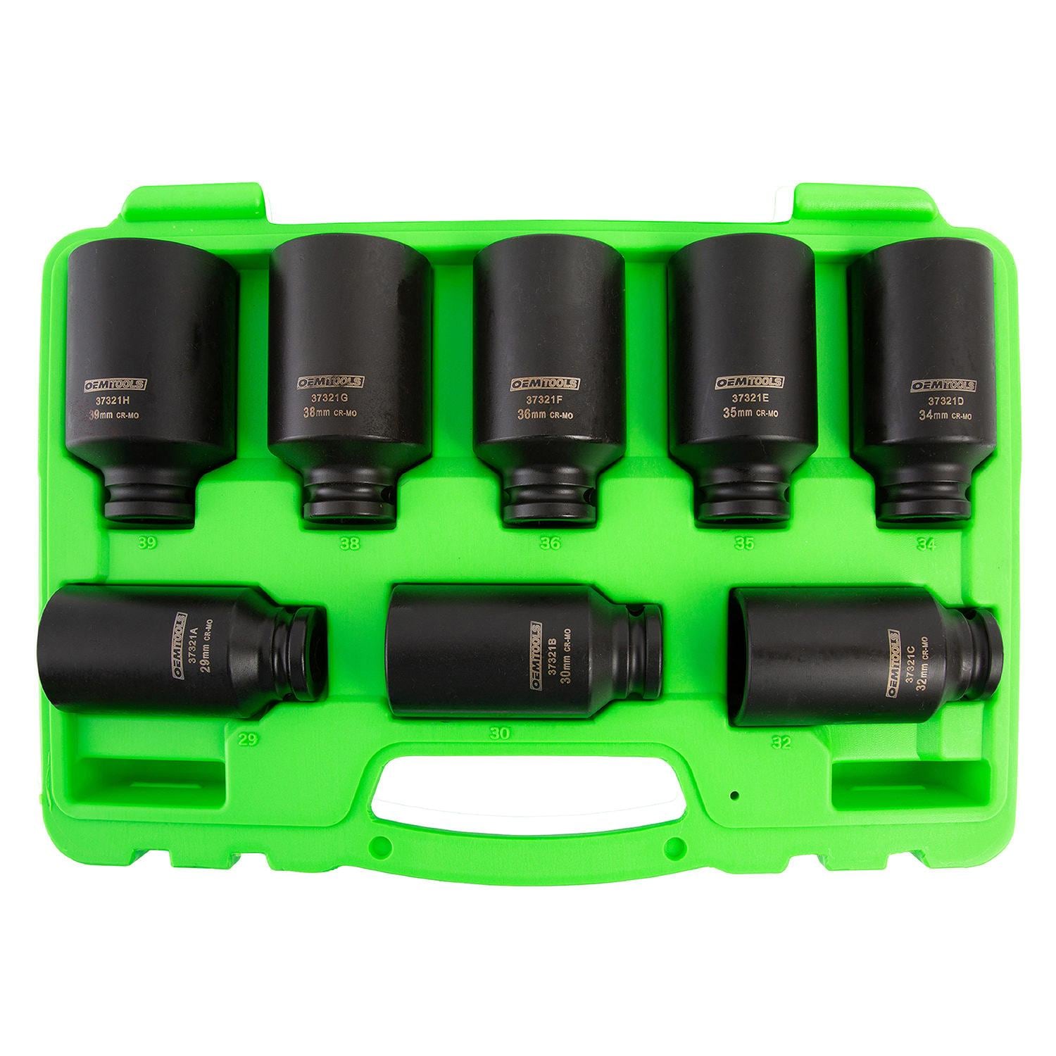OEMTOOLS 12 Point Axle Nut Socket Metric 8 Piece | AutoZone