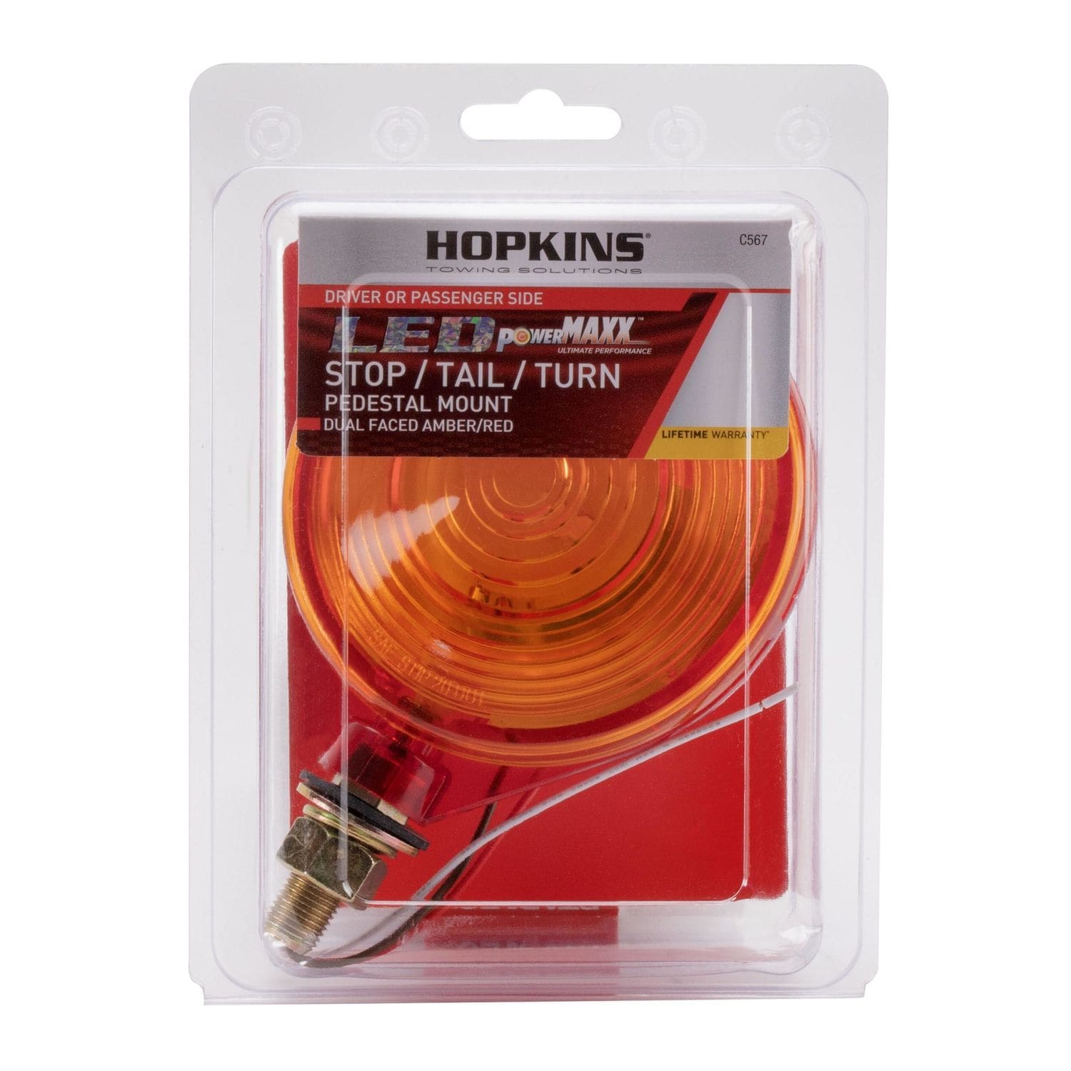 Hopkins Towing Solution Red and Amber 4 5/16in Round Dual Sided