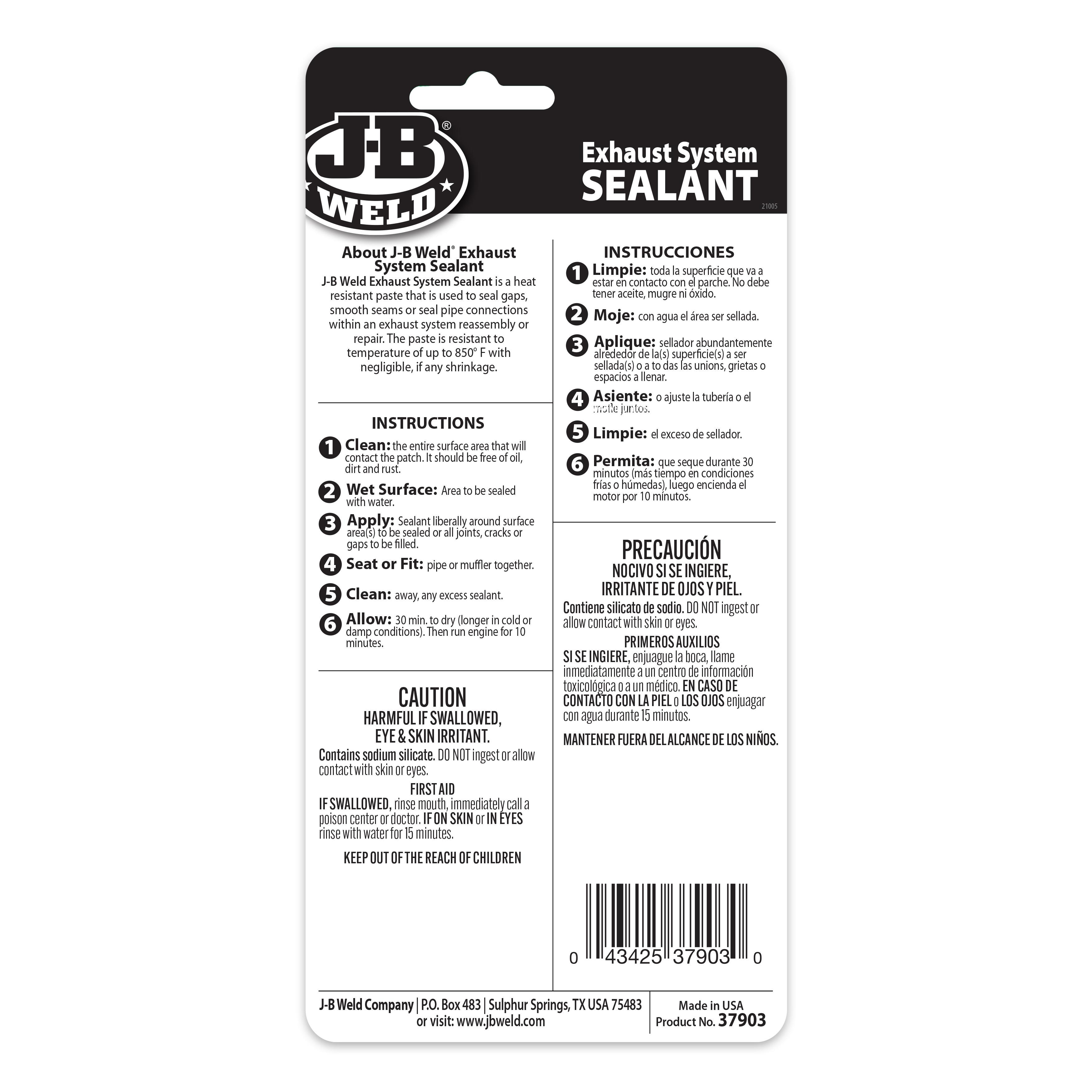 J-B Weld Exhaust System Sealant 3oz