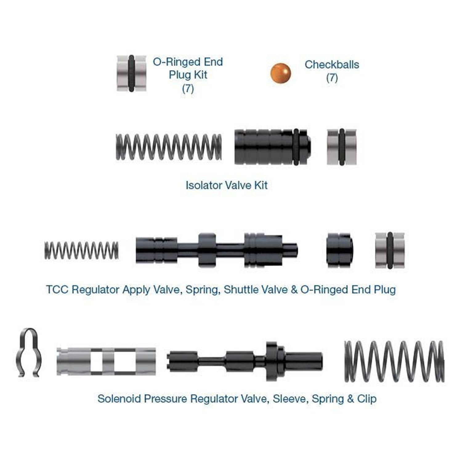 Rostra Valve Body Overhaul Kits 55-9004 for Buick Verano