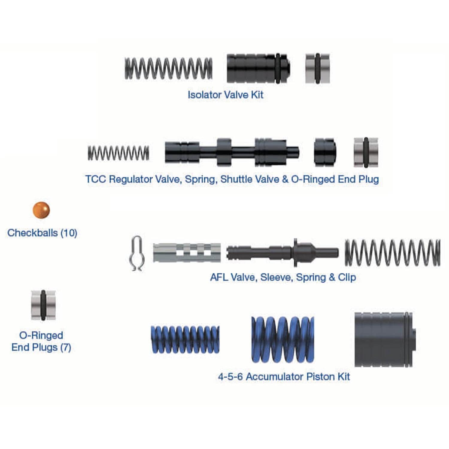 Rostra Valve Body Overhaul Kits 55-9009 for Buick Verano