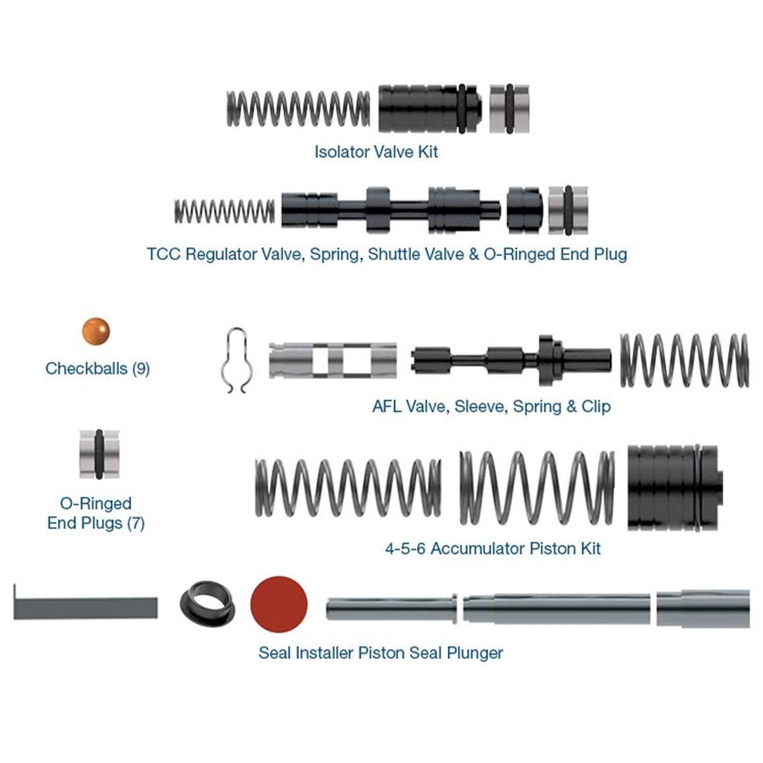 Rostra Valve Body Overhaul Kits 55-9010 for Buick Verano