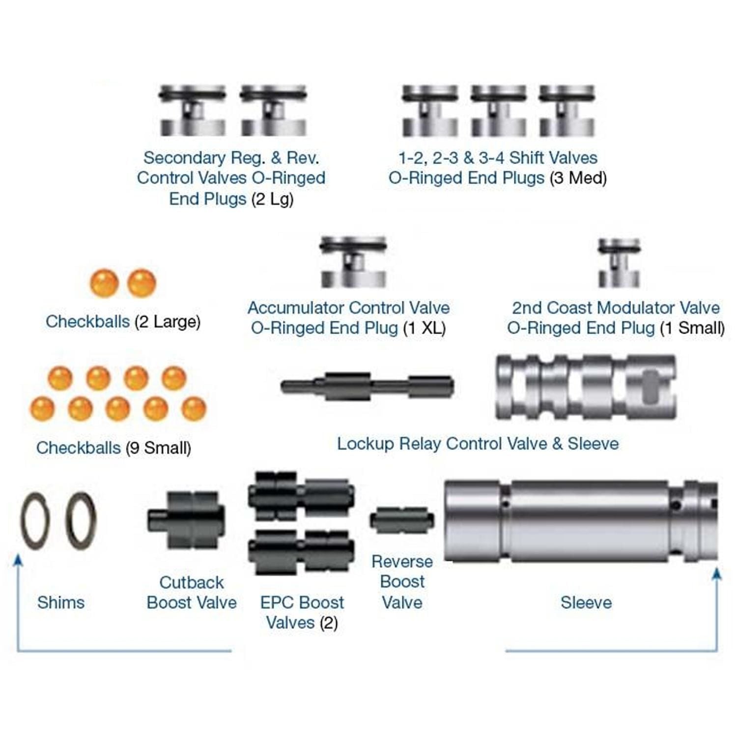 Rostra Valve Body Overhaul Kits 55-9011 for Buick Verano