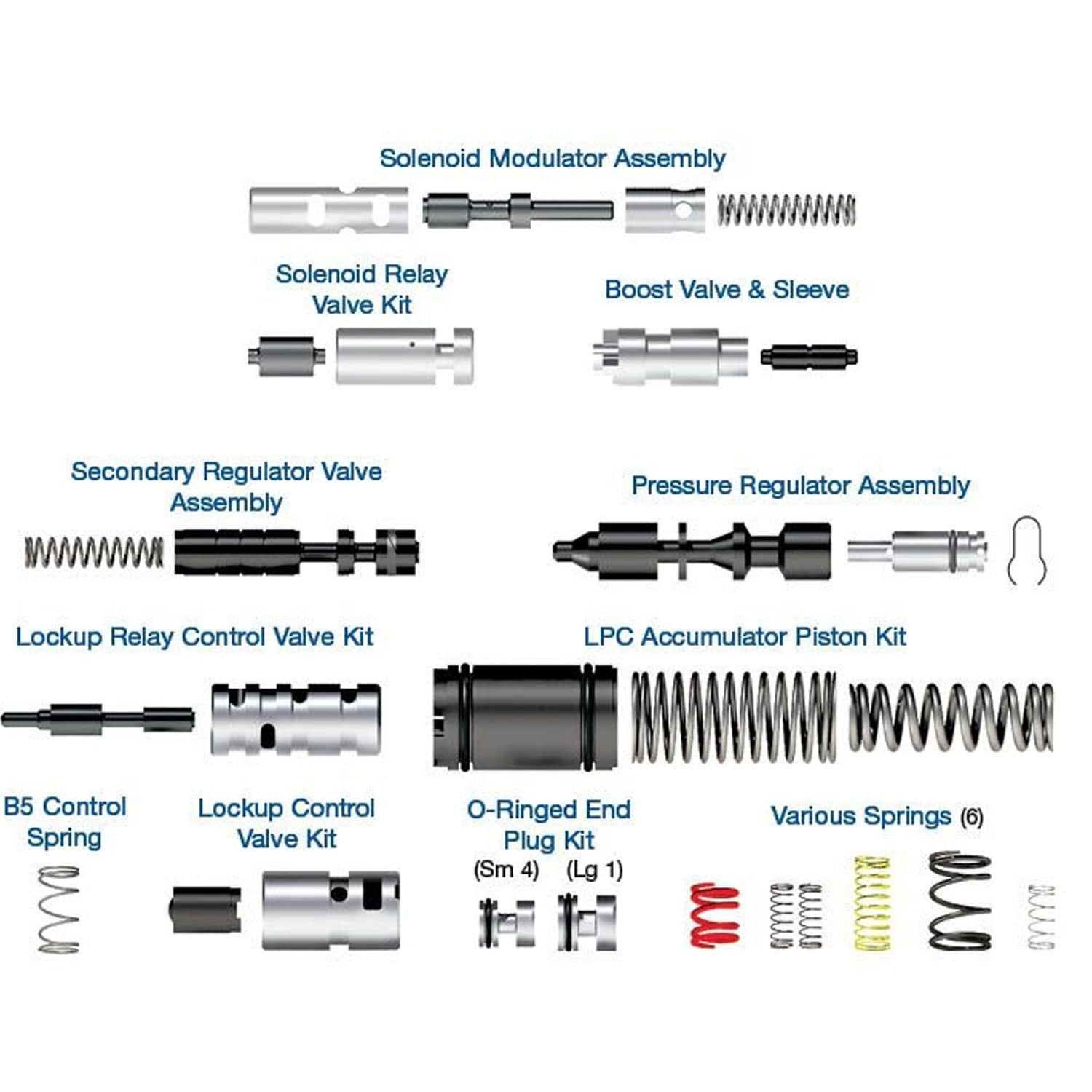 Rostra Valve Body Overhaul Kits 55-9014 for Buick Verano