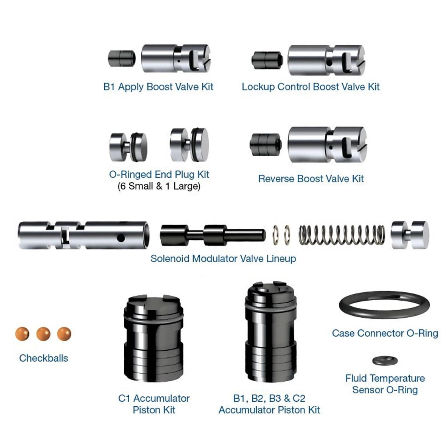 Rostra Valve Body Overhaul Kits 55-9018 for Buick Verano