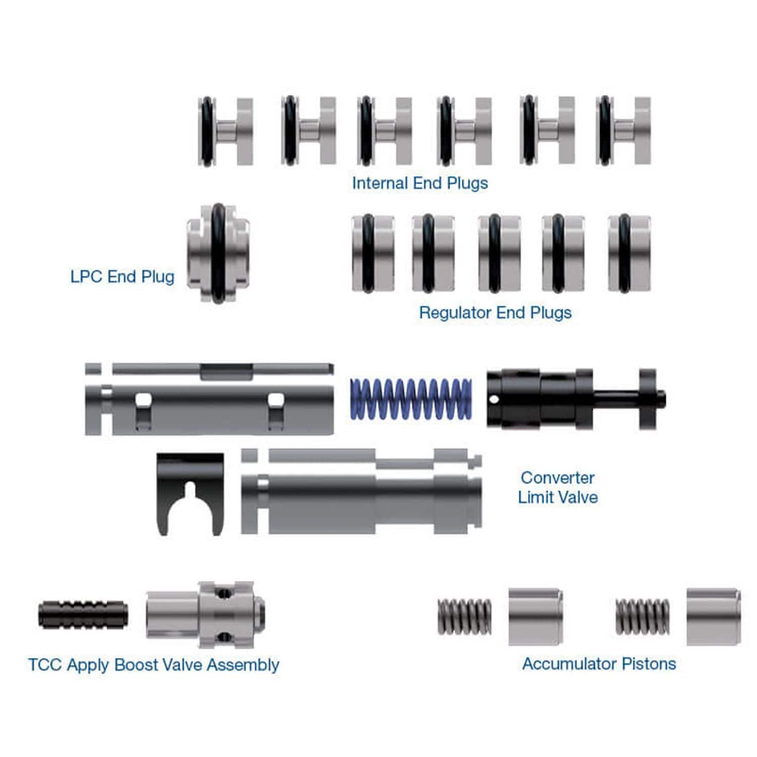 Gate Rostra Rostra Valve Body Overhaul Kits 55-9006 | AutoZone