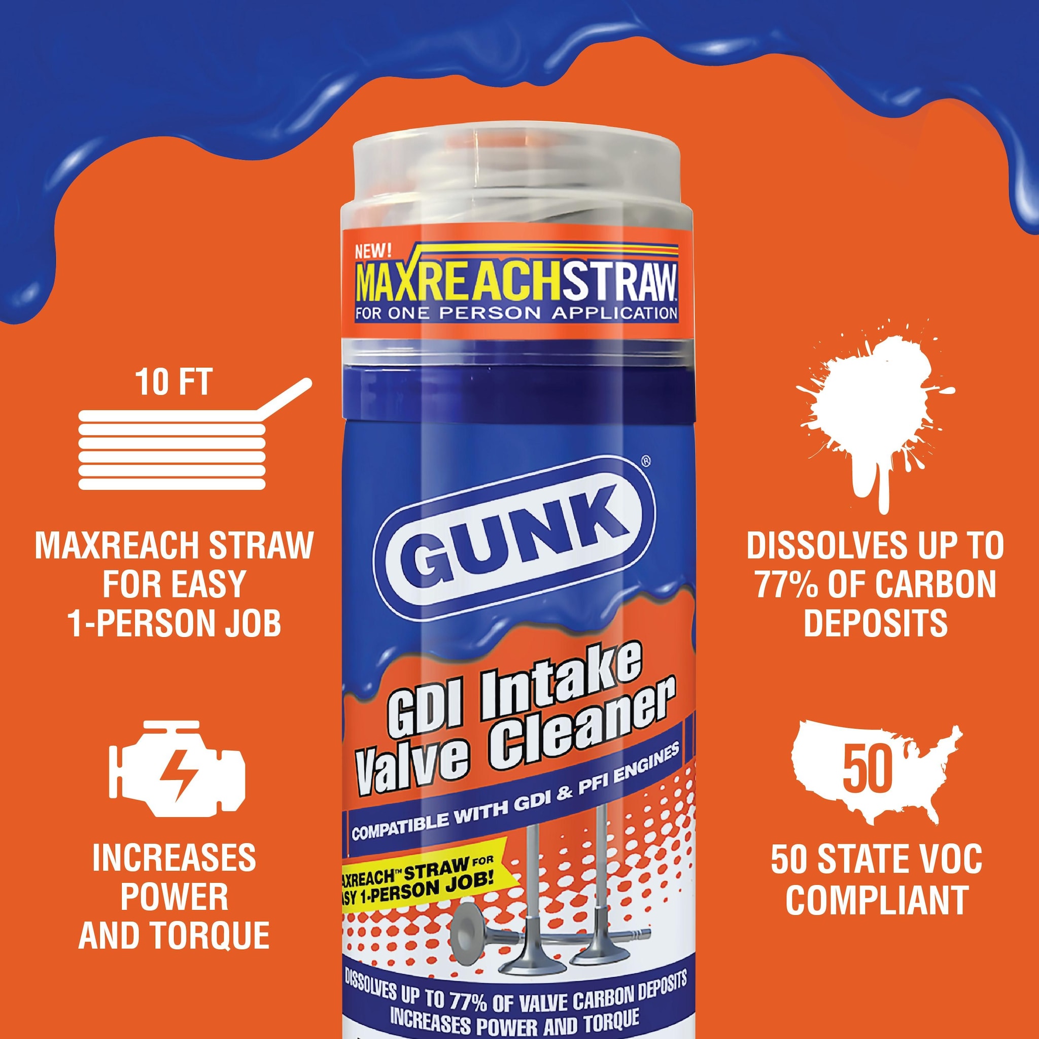 Intake Cleaner GUNK Intake Valve Cleaner GDI11 | AutoZone