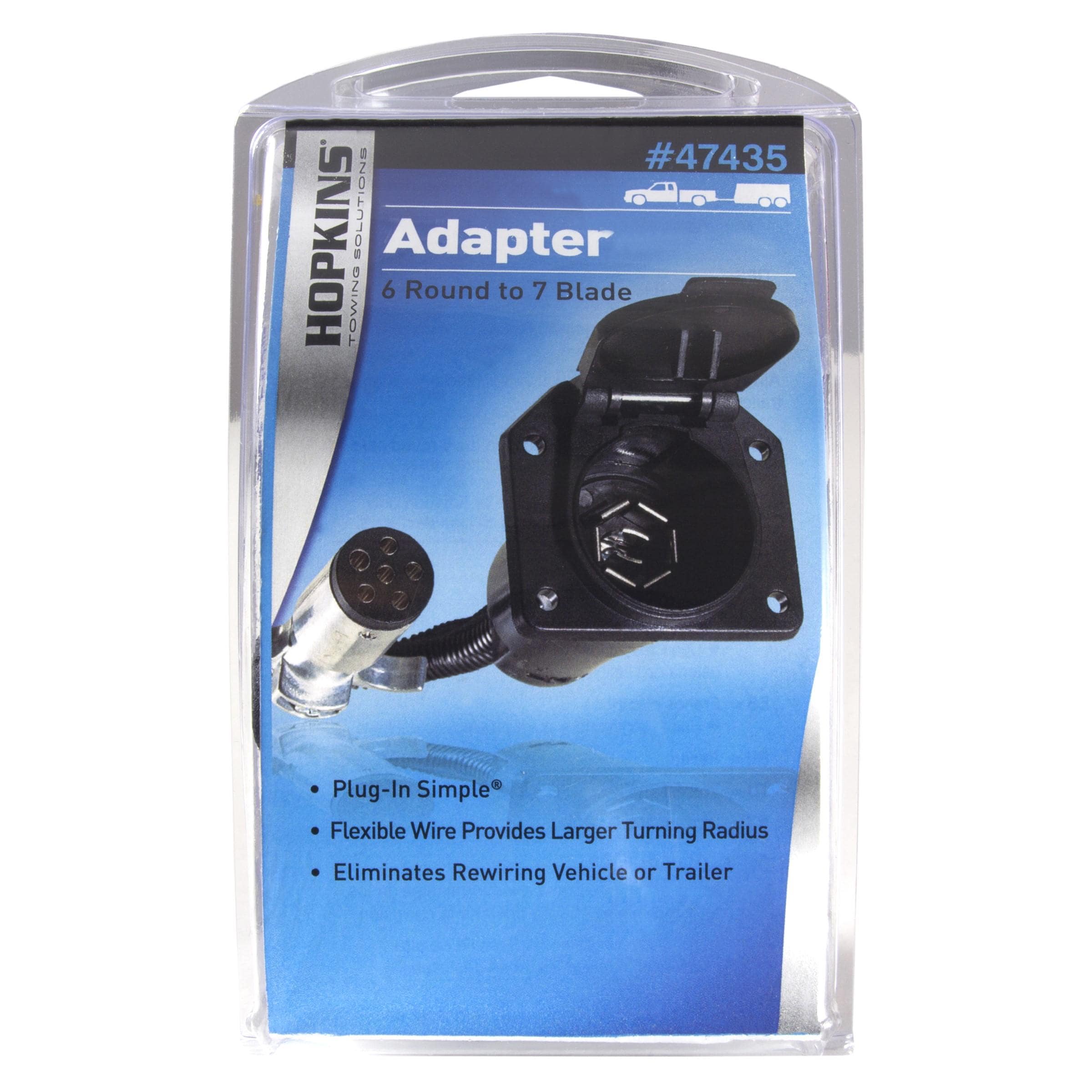 Hopkins 6 Round to 7 Blade Adapter | AutoZone