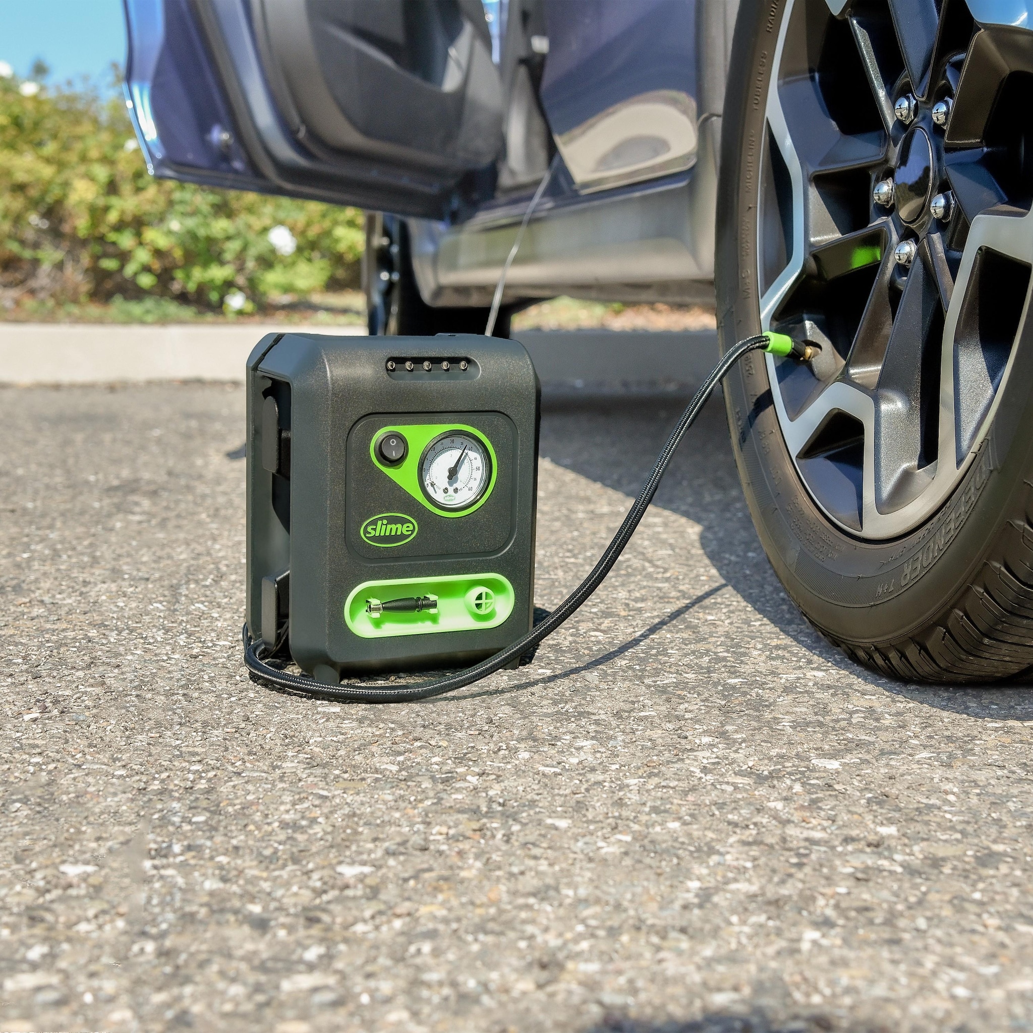 cigarette lighter air pump autozone Slime Tire Pump