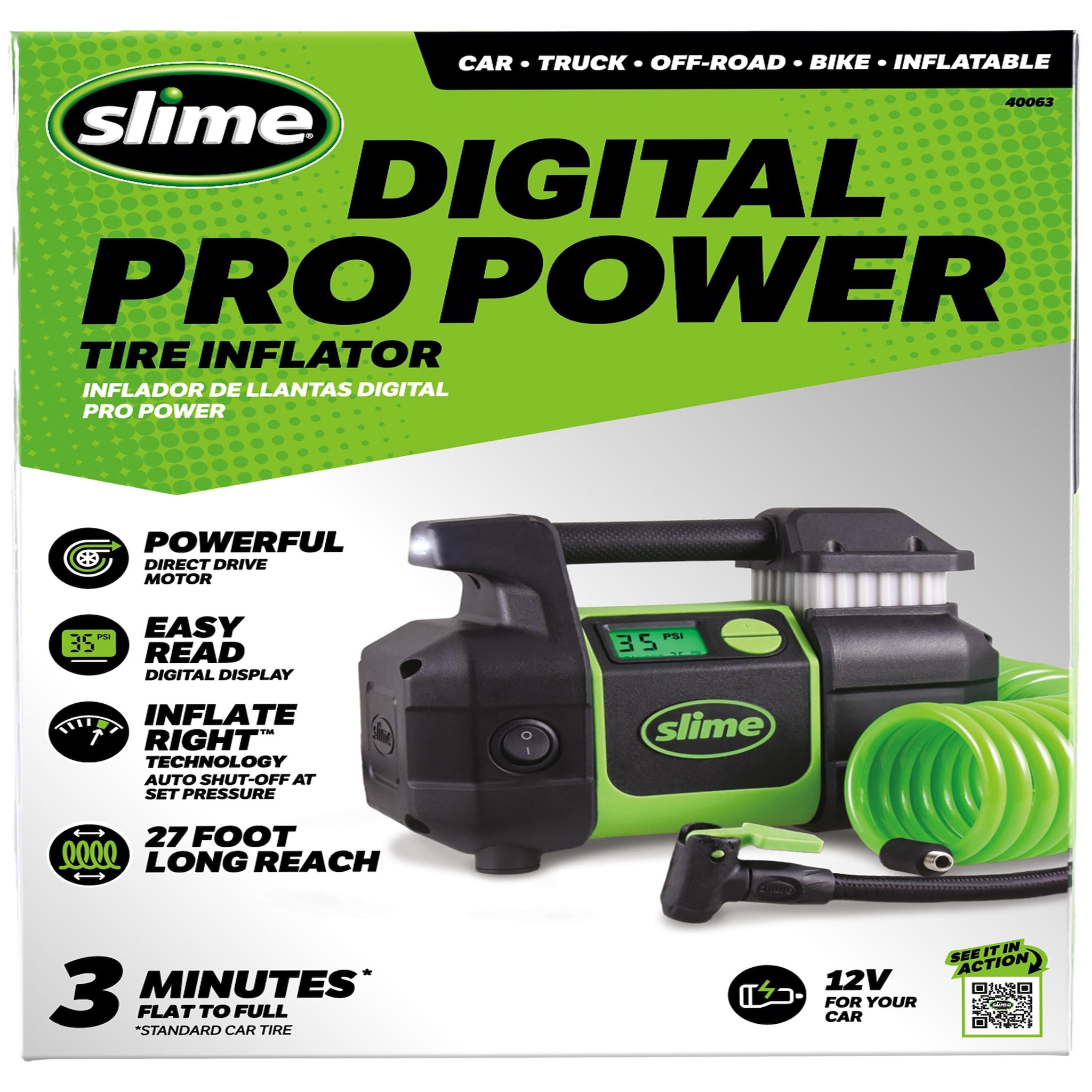 Slime Digital Pro Power Tire Inflator