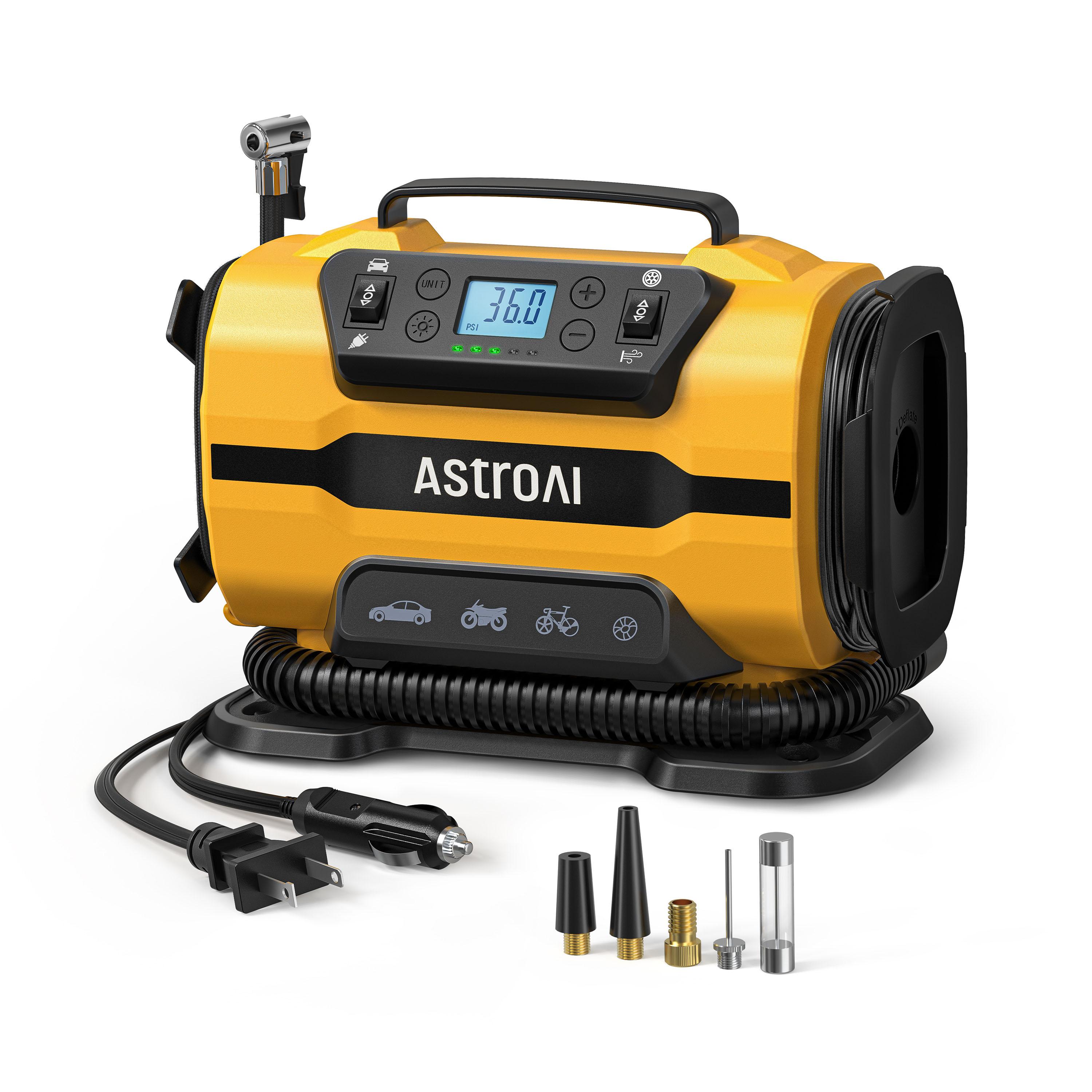 thumbnail image 2 of Heavy Duty 12V Portable Air Compressor Car Tire Inflator - 150PSI With Auto Shut-Off 2 of 3