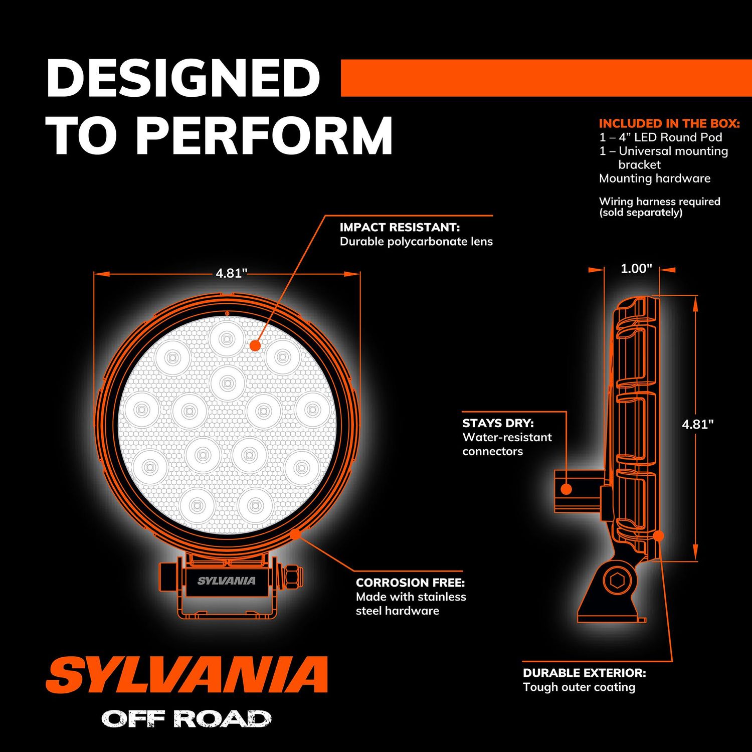 Sylvania Basic Flood Light RGRND4INFL1 | AutoZone