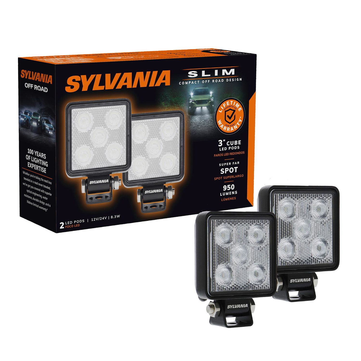 Sylvania SLIM Flood Light SLMCUB3INFL2 | AutoZone