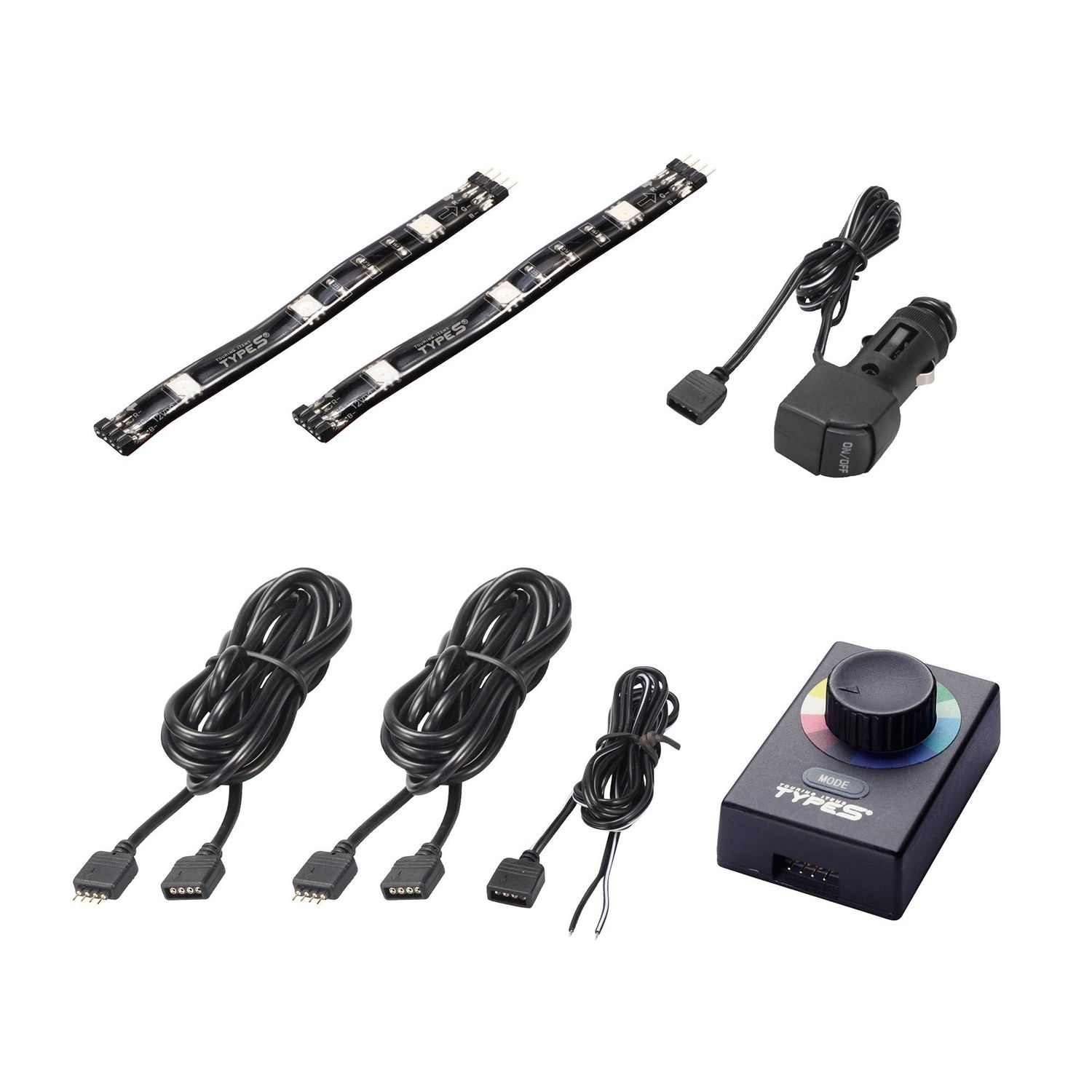 Type S Accessories 8in Multi-Color Plug & Glow LED Kit | AutoZone