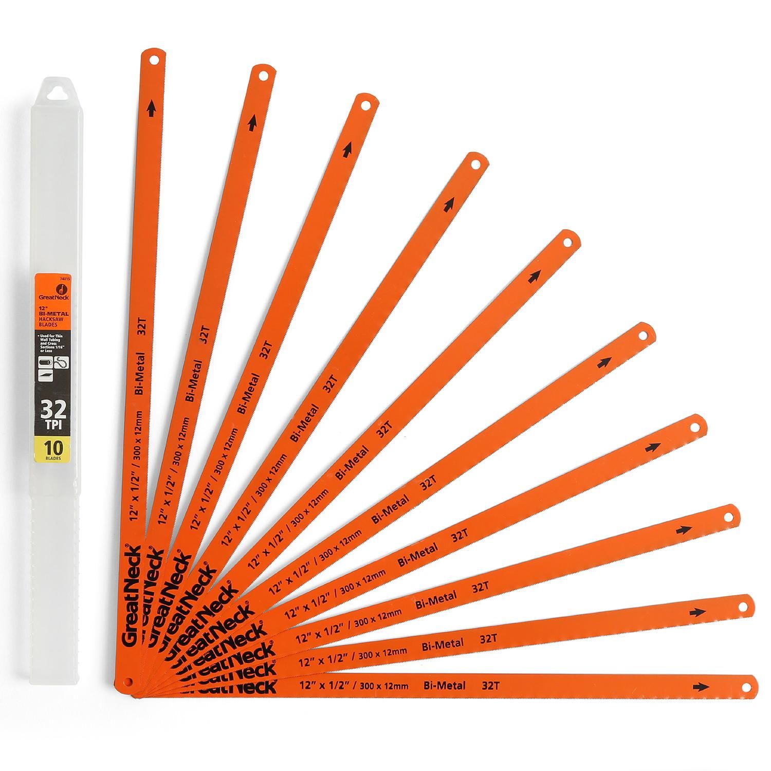 Great Neck 12in 32 TPI Hacksaw Blade 10 Piece | AutoZone