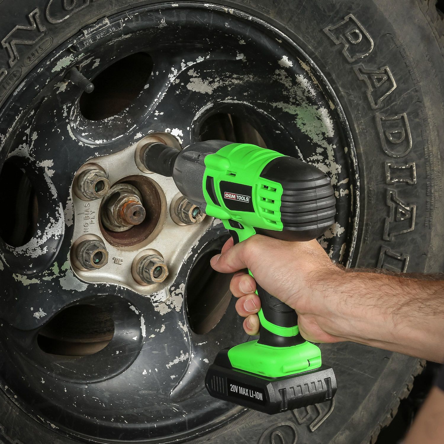 OEMTOOLS 1/2in Drive 20 Volt Lithium Ion Cordless Impact Wrench