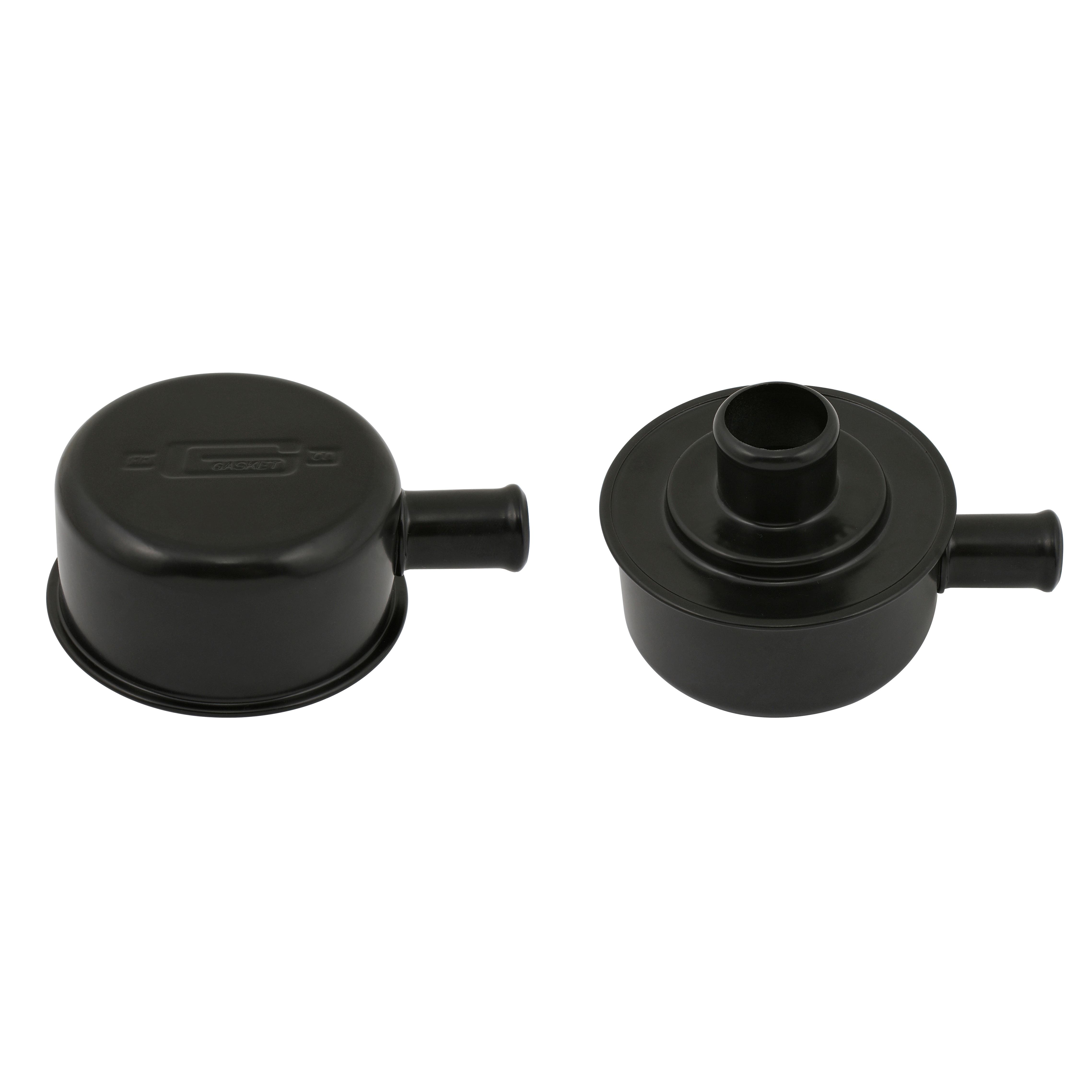 Mr. Gasket Flat Black Push-On Breather and Oil Filler Cap with Rubber ...