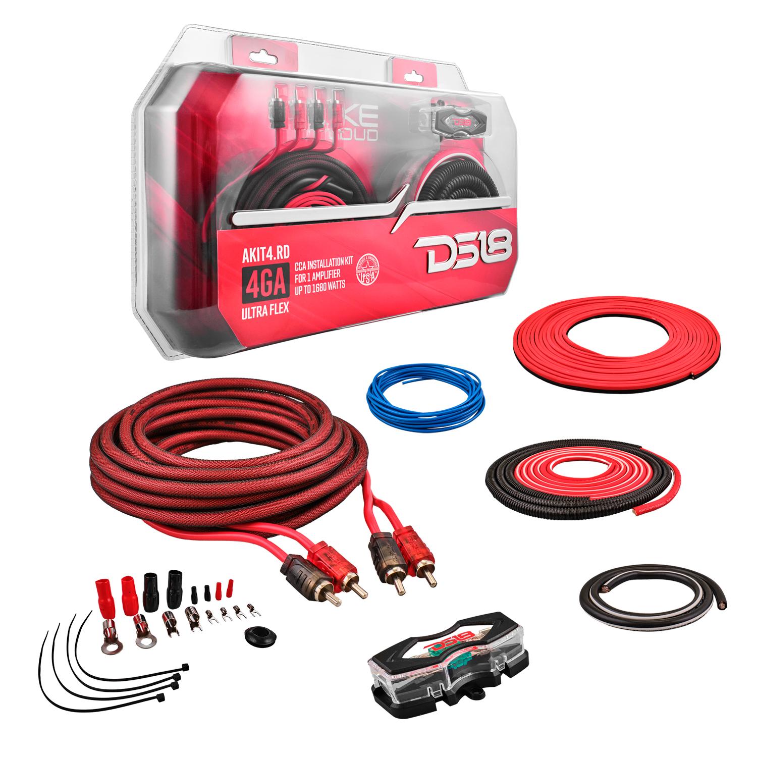 DS18 Subwoofer and Amplifier Kit AKIT4.RD | AutoZone