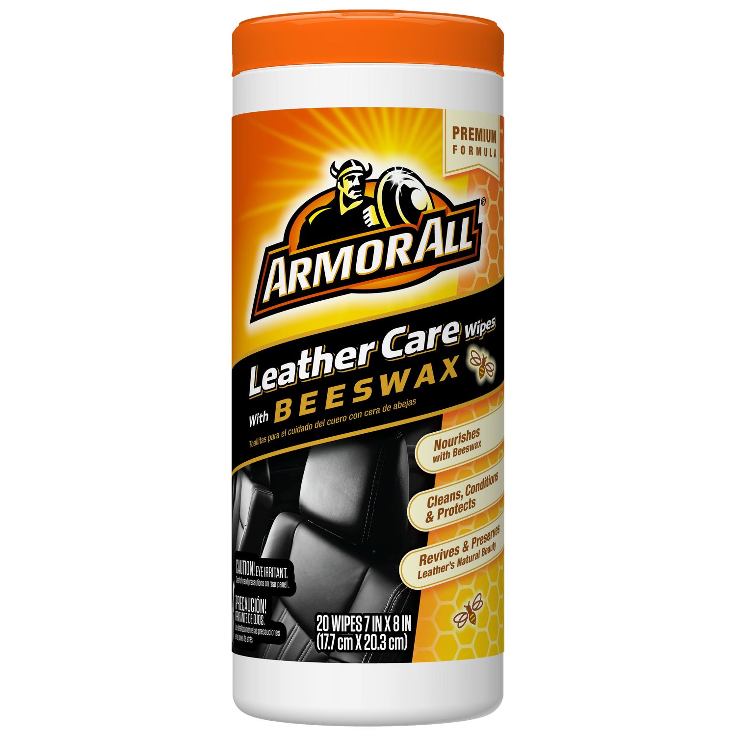 Armor All Leather Care Wipes with Beeswax 20 Count | AutoZone