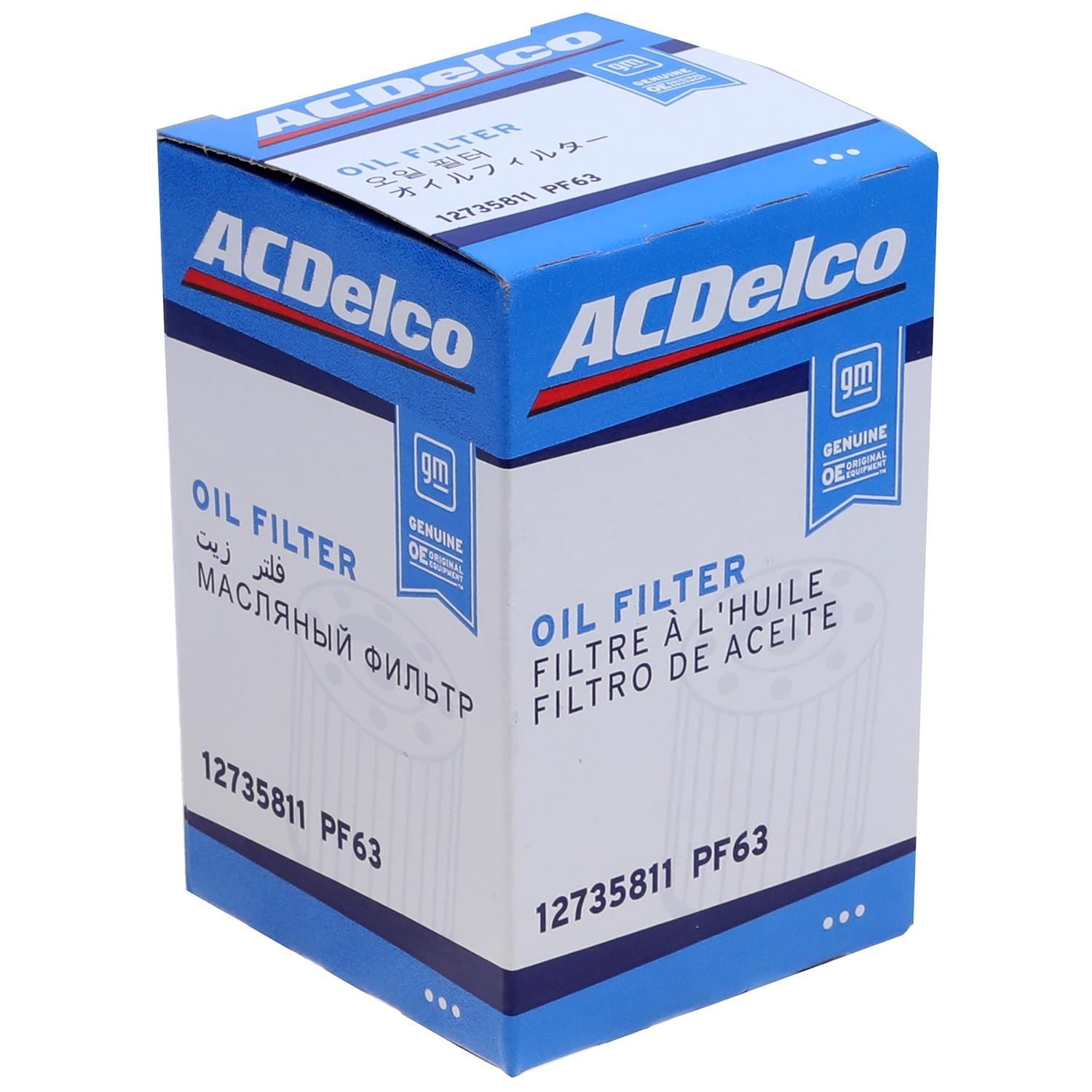 ACDelco GM Original Equipment Replacement Oil Filter PF63 | AutoZone