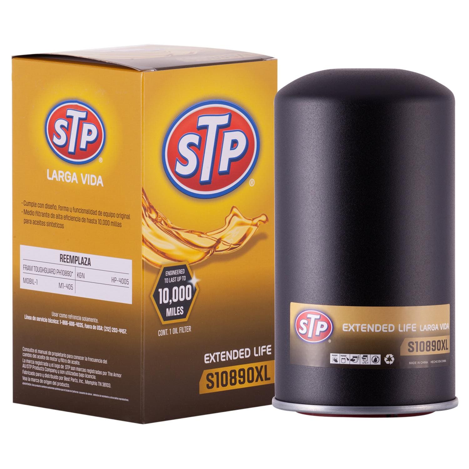 STP Extended Life Engine Oil Filter S10890XL for Chevrolet Equinox