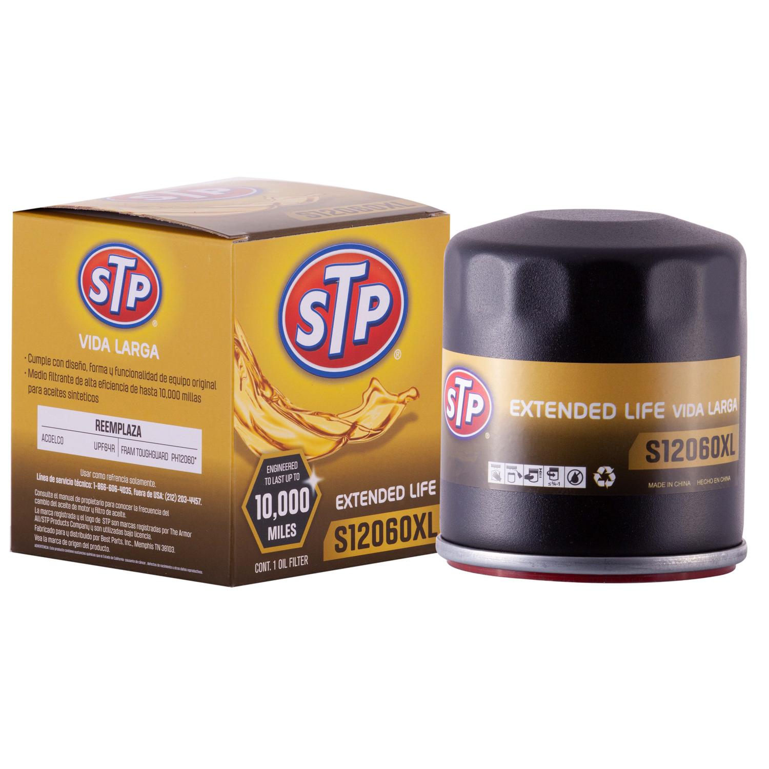 STP Extended Life Spin-On Engine Oil Filter S12060XL for Cadillac Escalade
