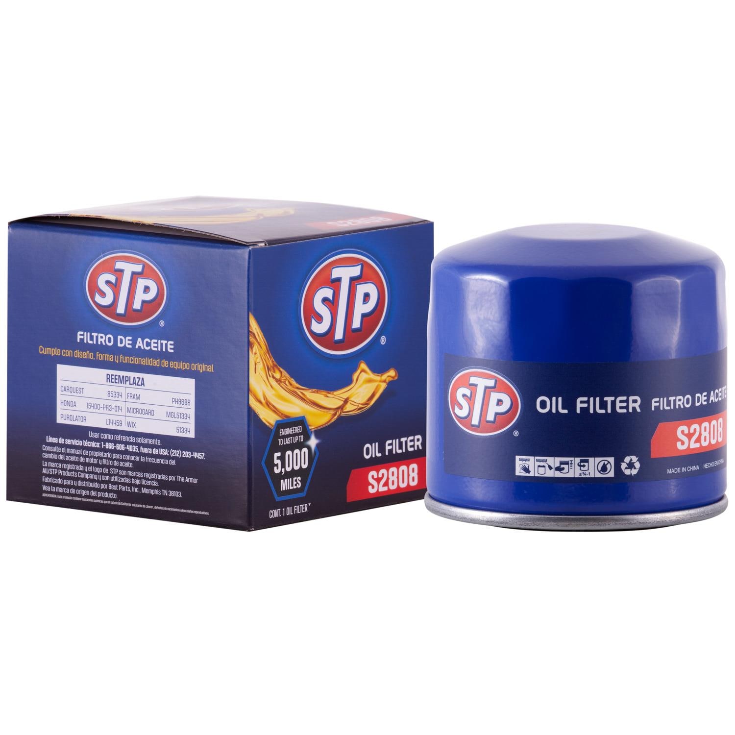 STP Spin-on Engine Oil Filter S2808 for Cadillac Escalade