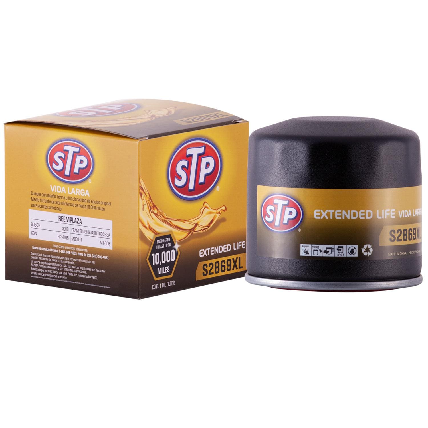 STP Extended Life Engine Oil Filter S2869XL for Chevrolet Equinox