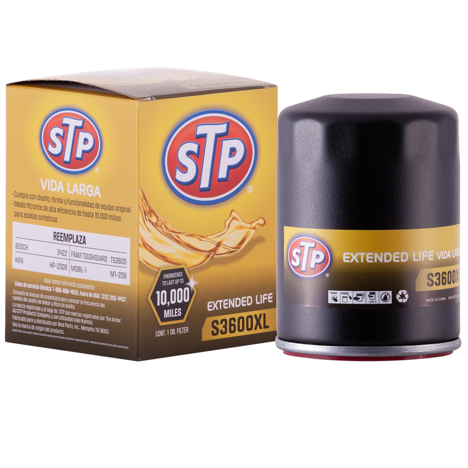 STP Extended Life Engine Oil Filter S3600XL for Chevrolet Equinox