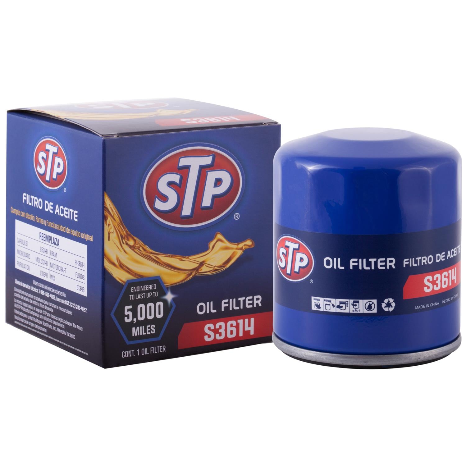 STP Spin-On Engine Oil Filter S3614 for Cadillac Escalade